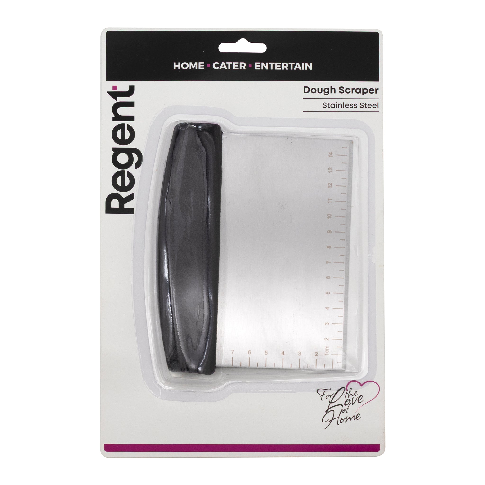 REGENT DOUGH SCRAPER STAINLESS STEEL AND PP HANDLE, 160MM