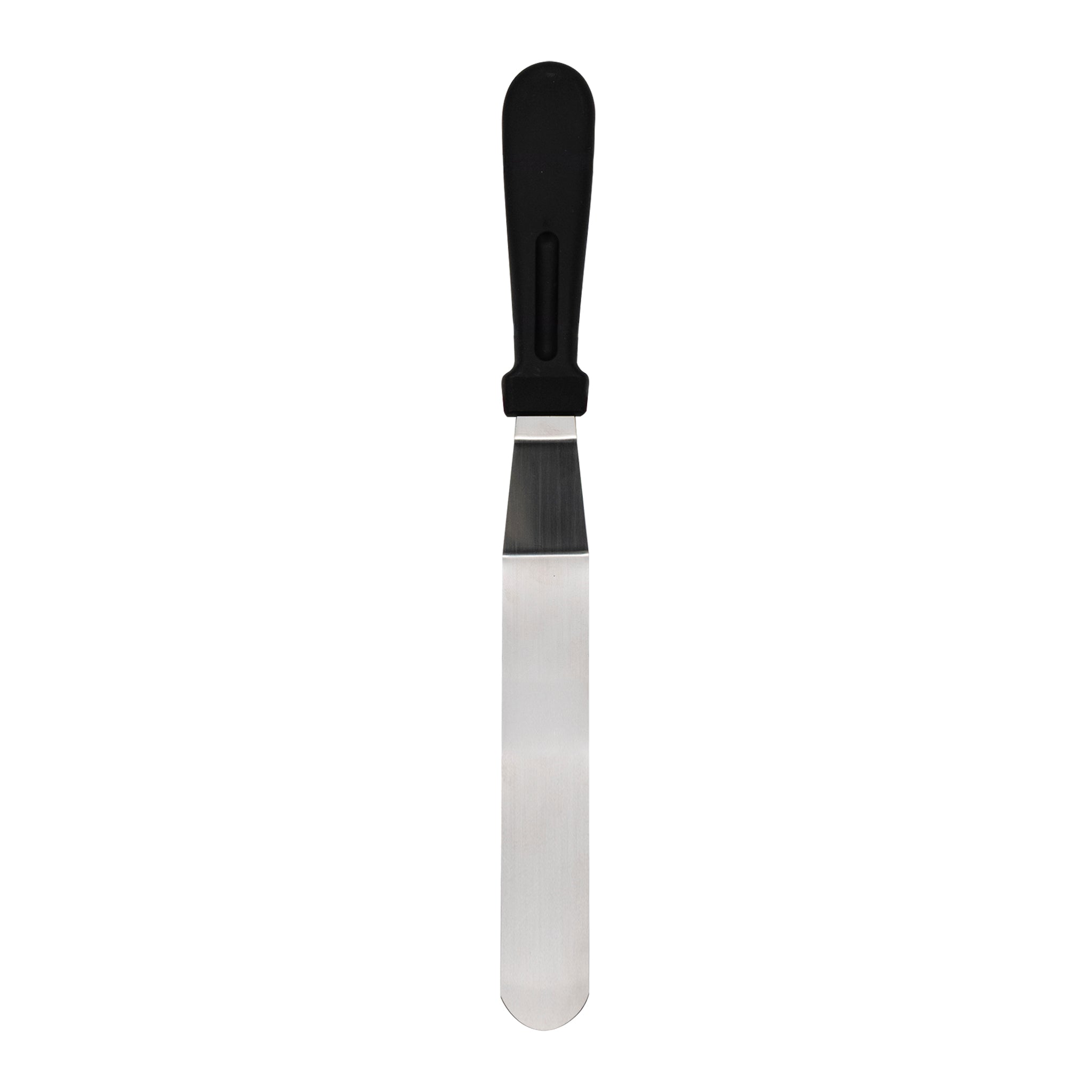 REGENT BAKEWARE ICING SPATULA ANGLED WITH PP PLASTIC BLACK HANDLE, 315MM