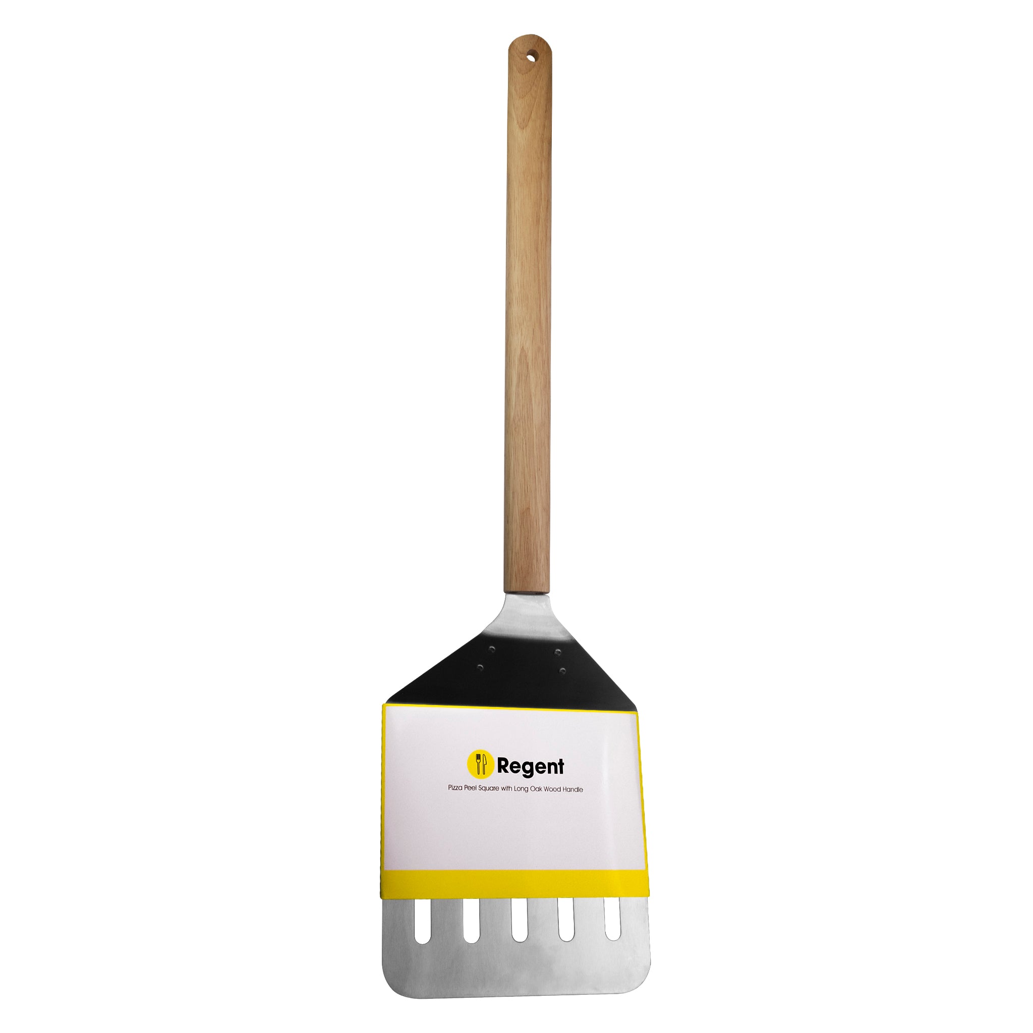 REGENT PIZZA PEEL SQUARE ST STEEL WITH OAK HANDLE, 840X240MM