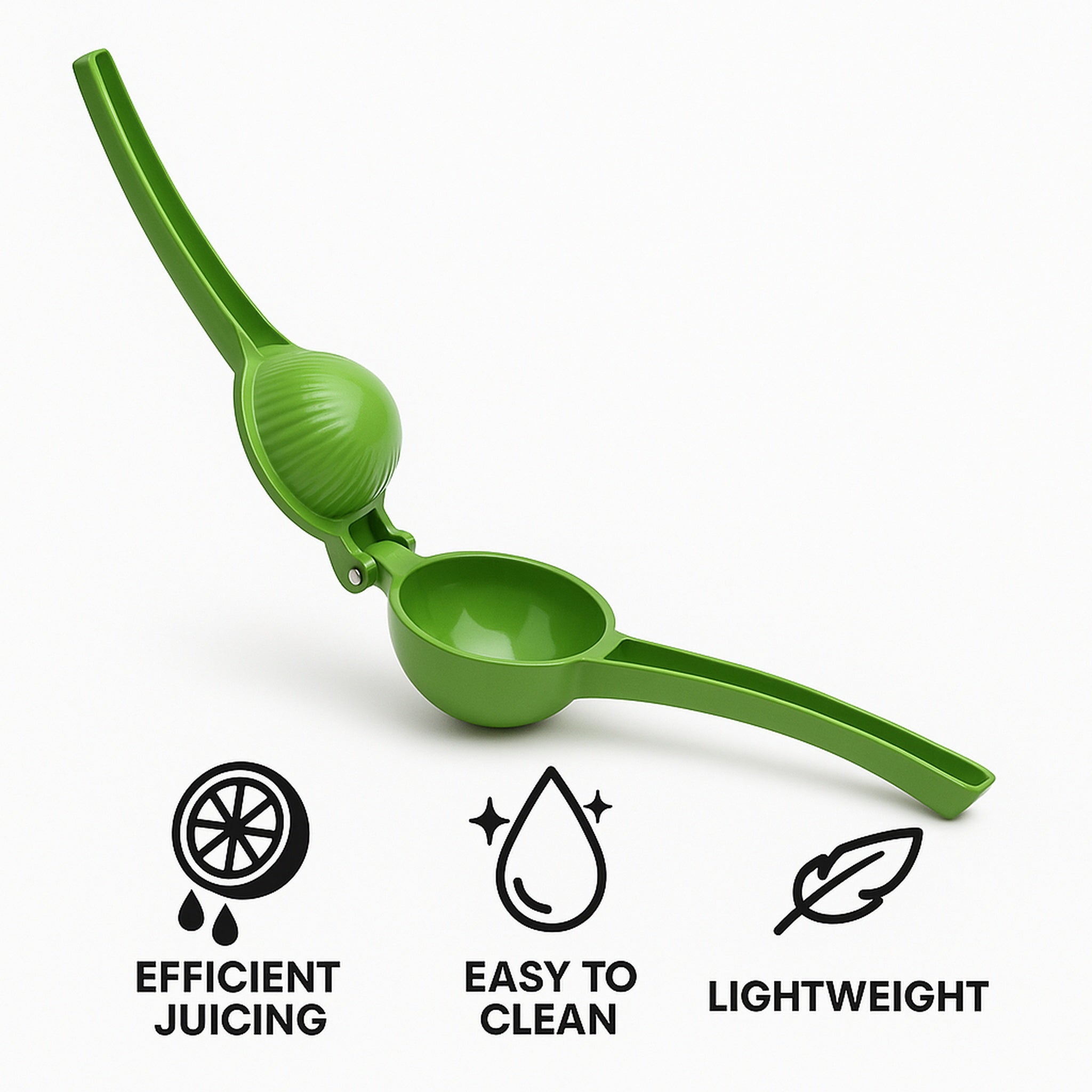 REGENT KITCHEN LEMON SQUEEZER CAST ALUMINIUM GREEN, 223X75MM