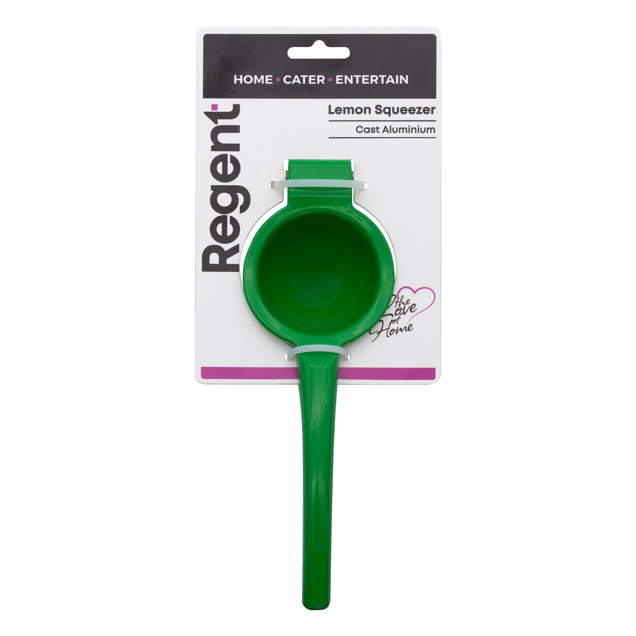 REGENT KITCHEN LEMON SQUEEZER CAST ALUMINIUM GREEN, 223MM