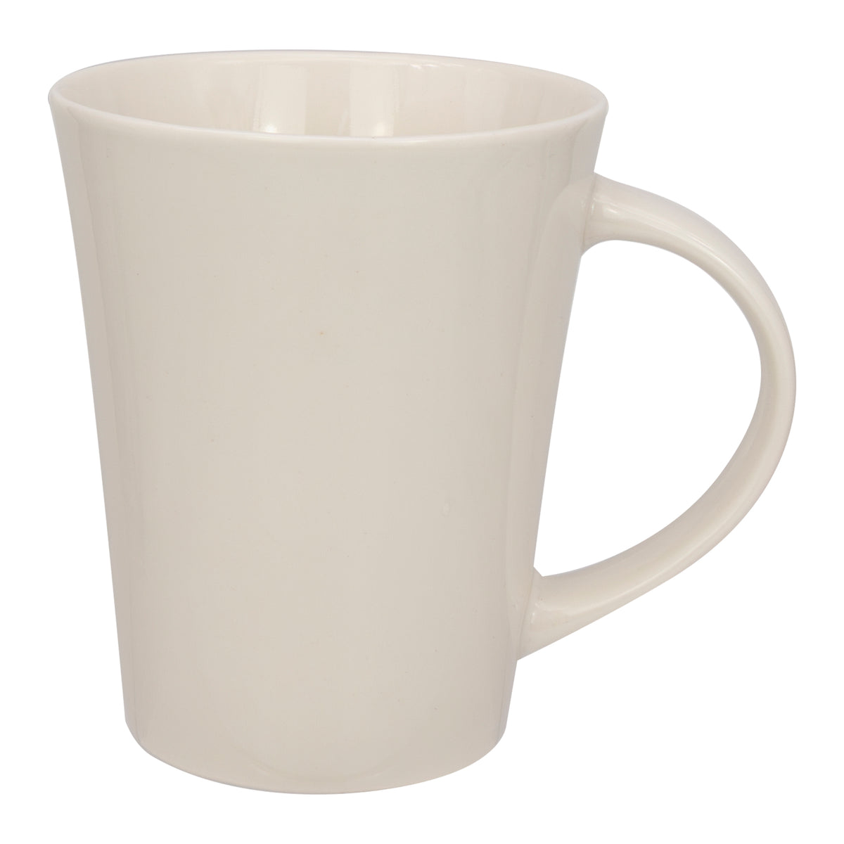 REGENT V-SHAPE WHITE COFFEE MUG, 380ML