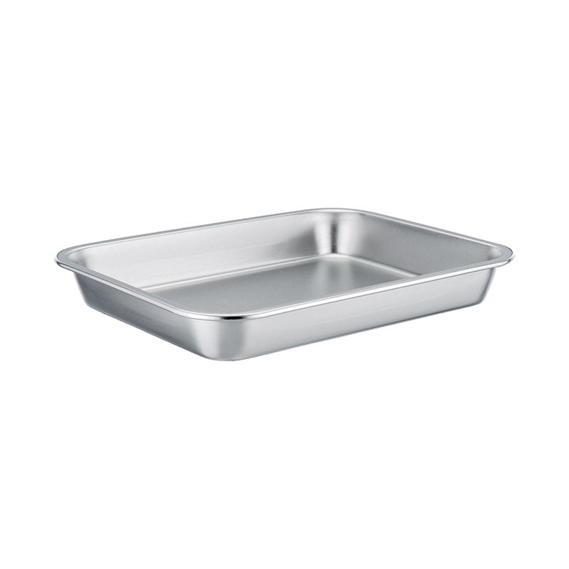 REGENT RECTANGULAR ROASTING DISH STAINLESS STEEL, 355X265X45MM