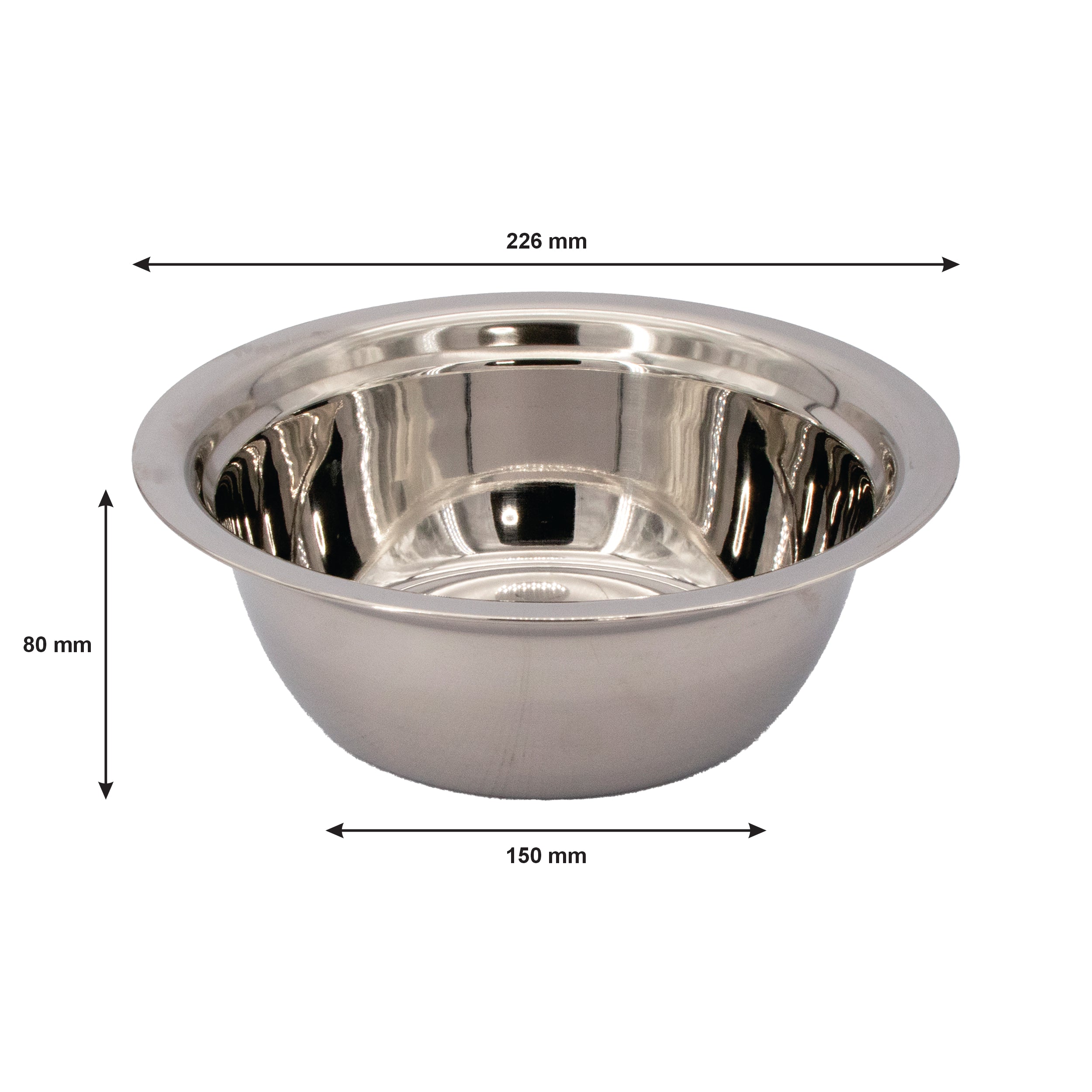 REGENT DEEP MIXING BOWL STAINLESS STEEL, 1.6L