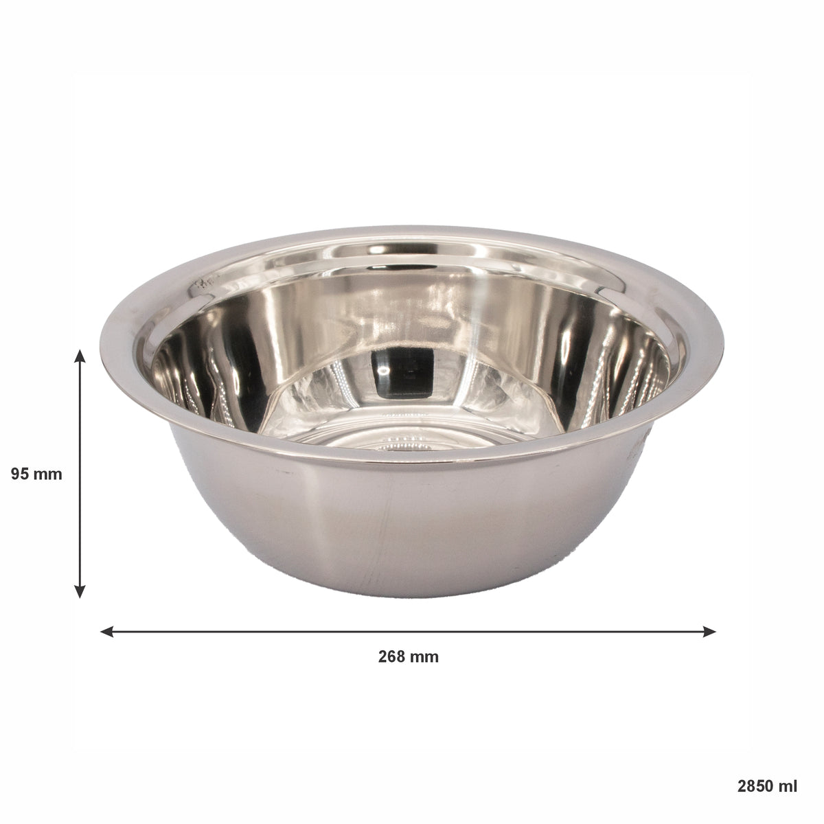 REGENT DEEP MIXING BOWL STAINLESS STEEL, 2.85L