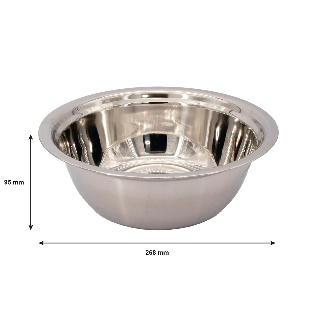 REGENT DEEP MIXING BOWL STAINLESS STEEL, 2.85L