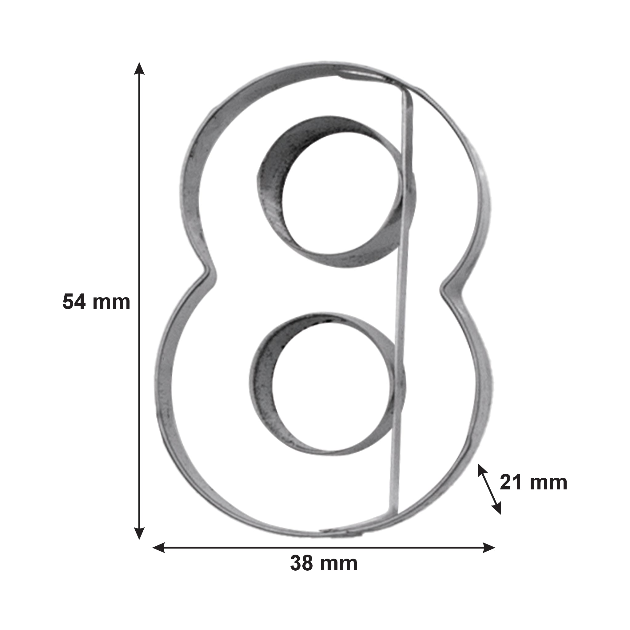REGENT BAKEWARE COOKIE CUTTER NUMBERS ST STEEL NUMBERS 10PK SET