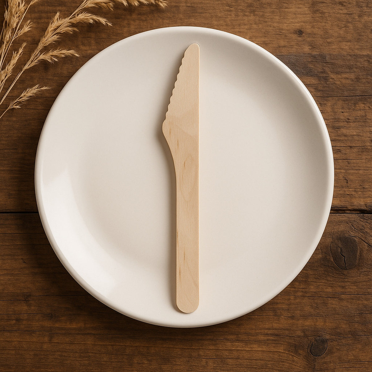 REGENT DISPOSABLE WOODEN KNIVES 24PK, 160MM