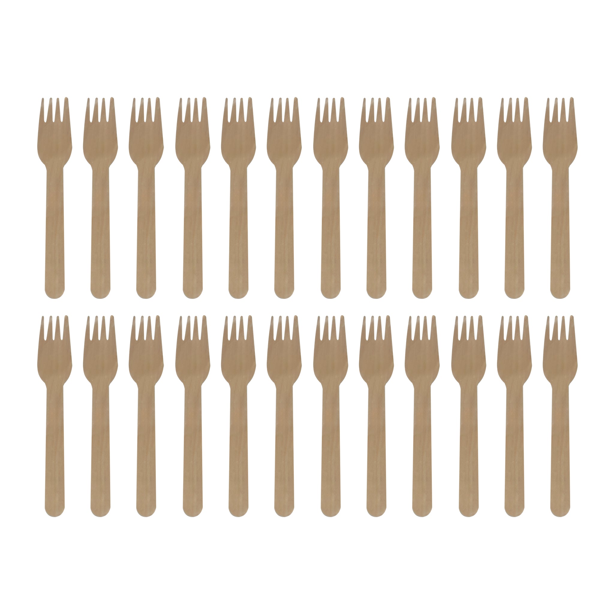 REGENT DISPOSABLE WOODEN FORKS 24PK, 160MM