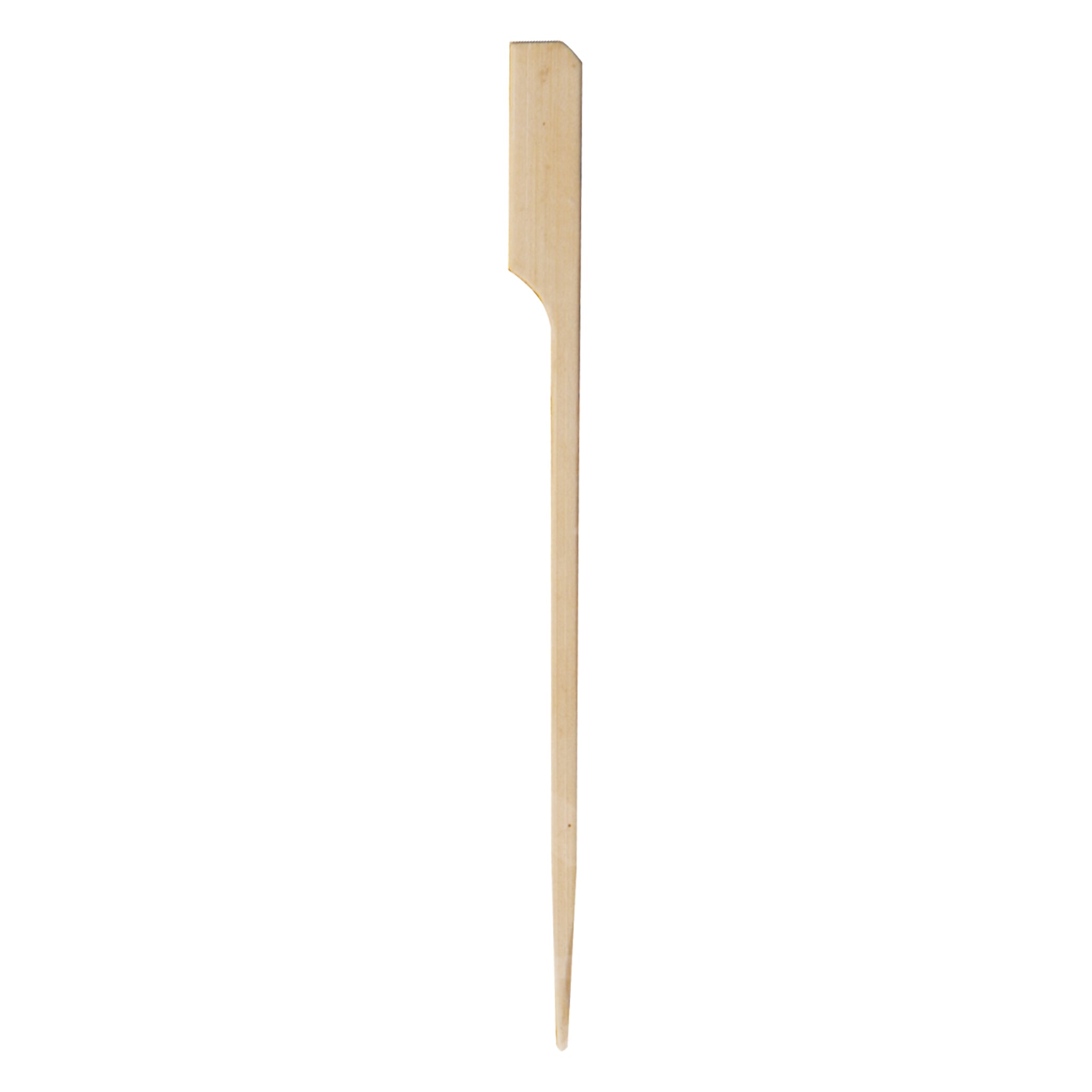 REGENT DISPOSABLE MEDIUM BAMBOO FOOD PADDLE PICKS 50PK, 120MM