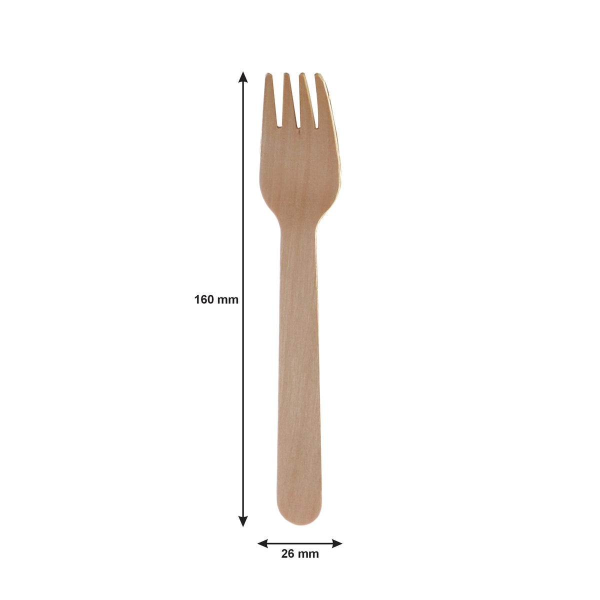 REGENT DISPOSABLE WOODEN FORKS 100PK