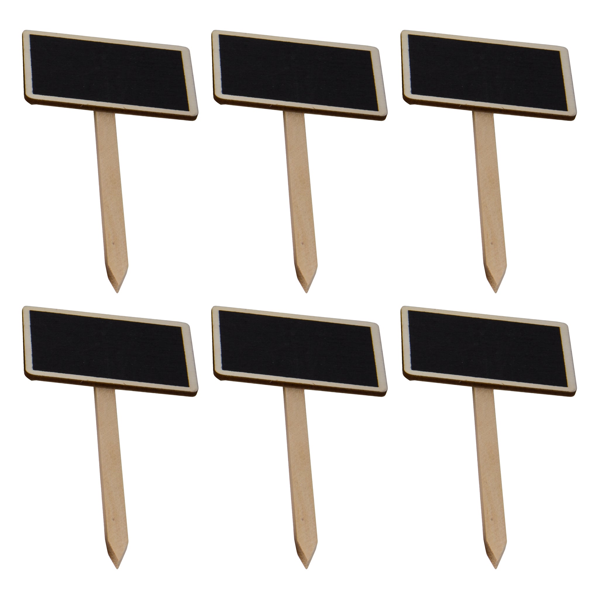 REGENT DISPOSABLE WOODEN BLACKBOARD PICK 6PK 125MM