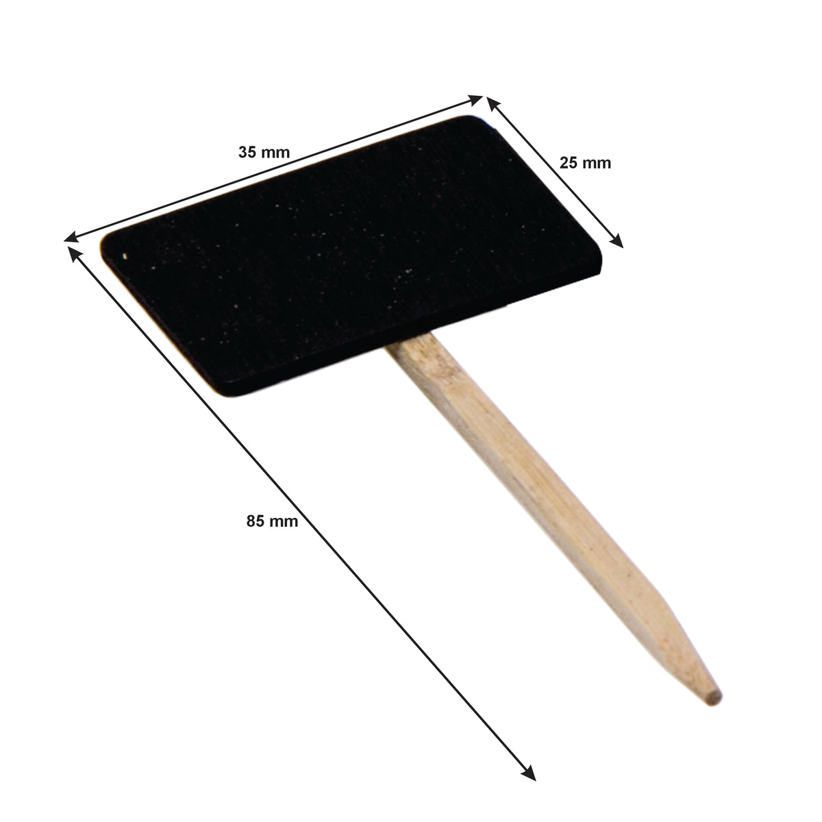 REGENT DISPOSABLE WOODEN BLACKBOARD PICKS 10PK, 85MM