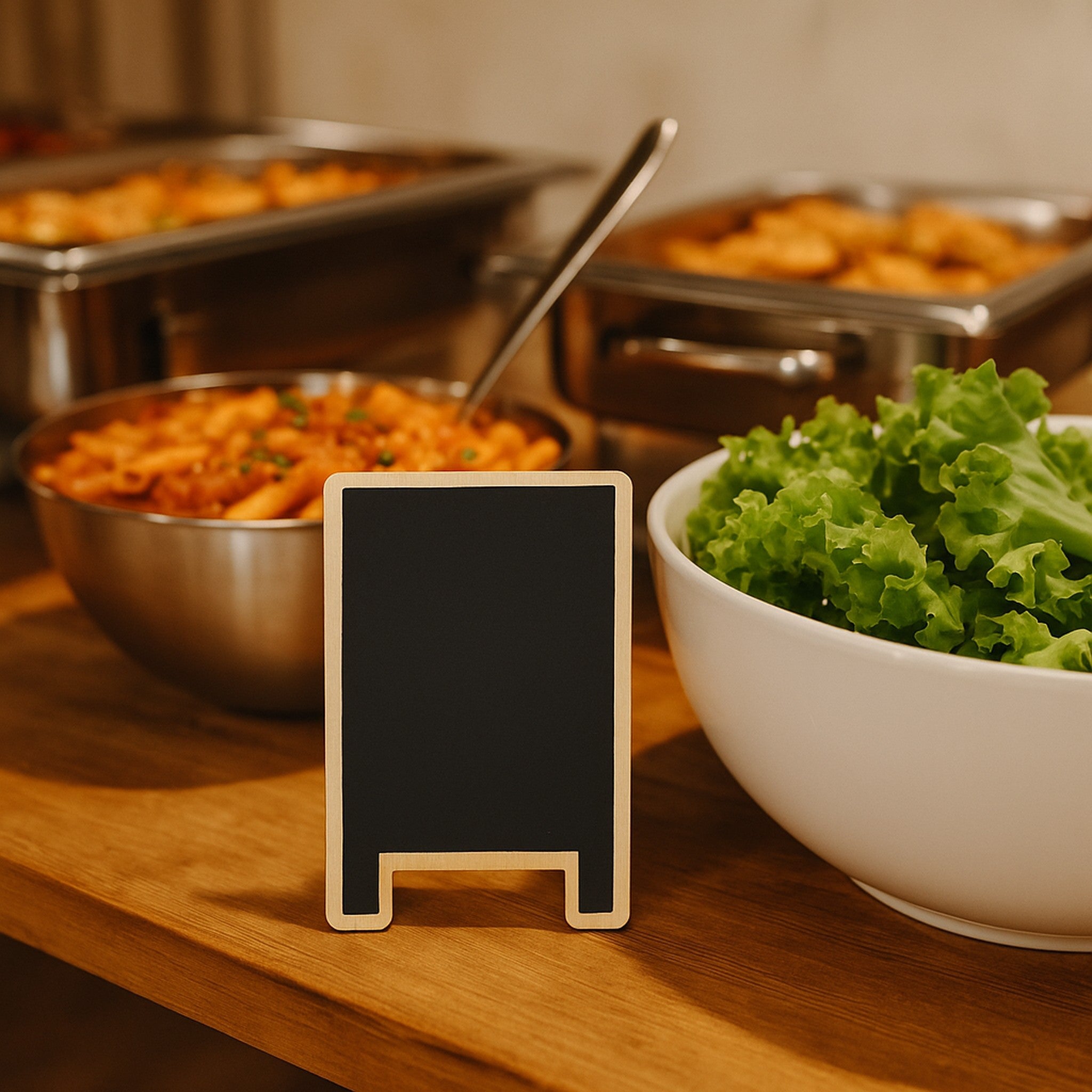 REGENT DISPOSABLE WOODEN A FRAME BLACKBOARD STANDS 2PK, 120X75MM