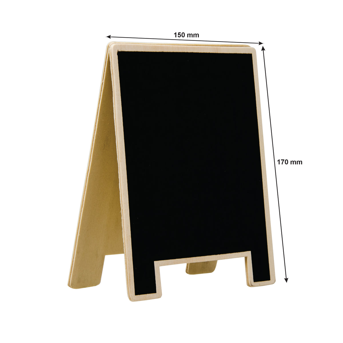 REGENT DISPOSABLE WOODEN A FRAME BLACKBOARD STAND 1PK, 150X170MM