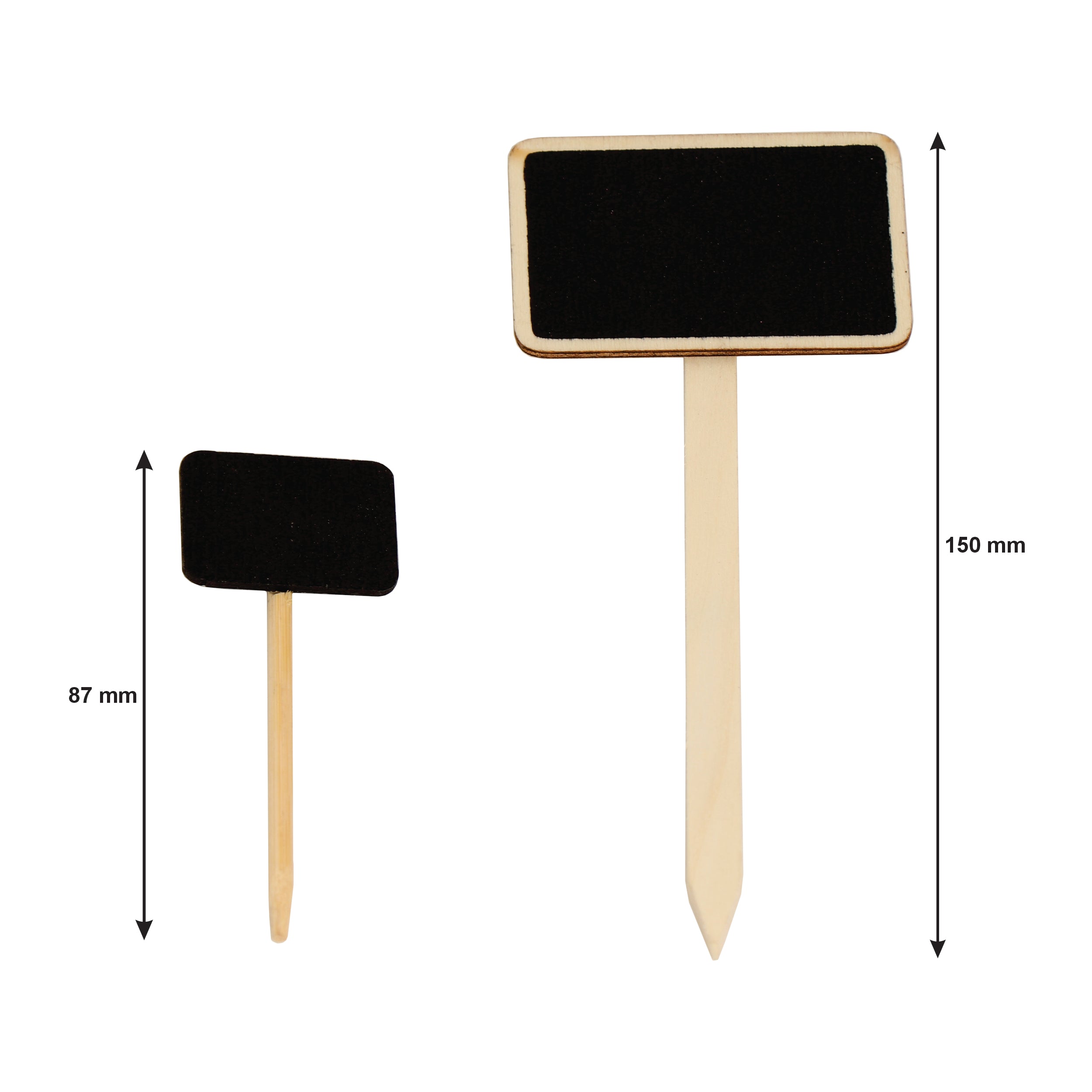 REGENT DISPOSABLE WOODEN BLACKBOARD PICKS ASSORTED, 7 PIECE SET