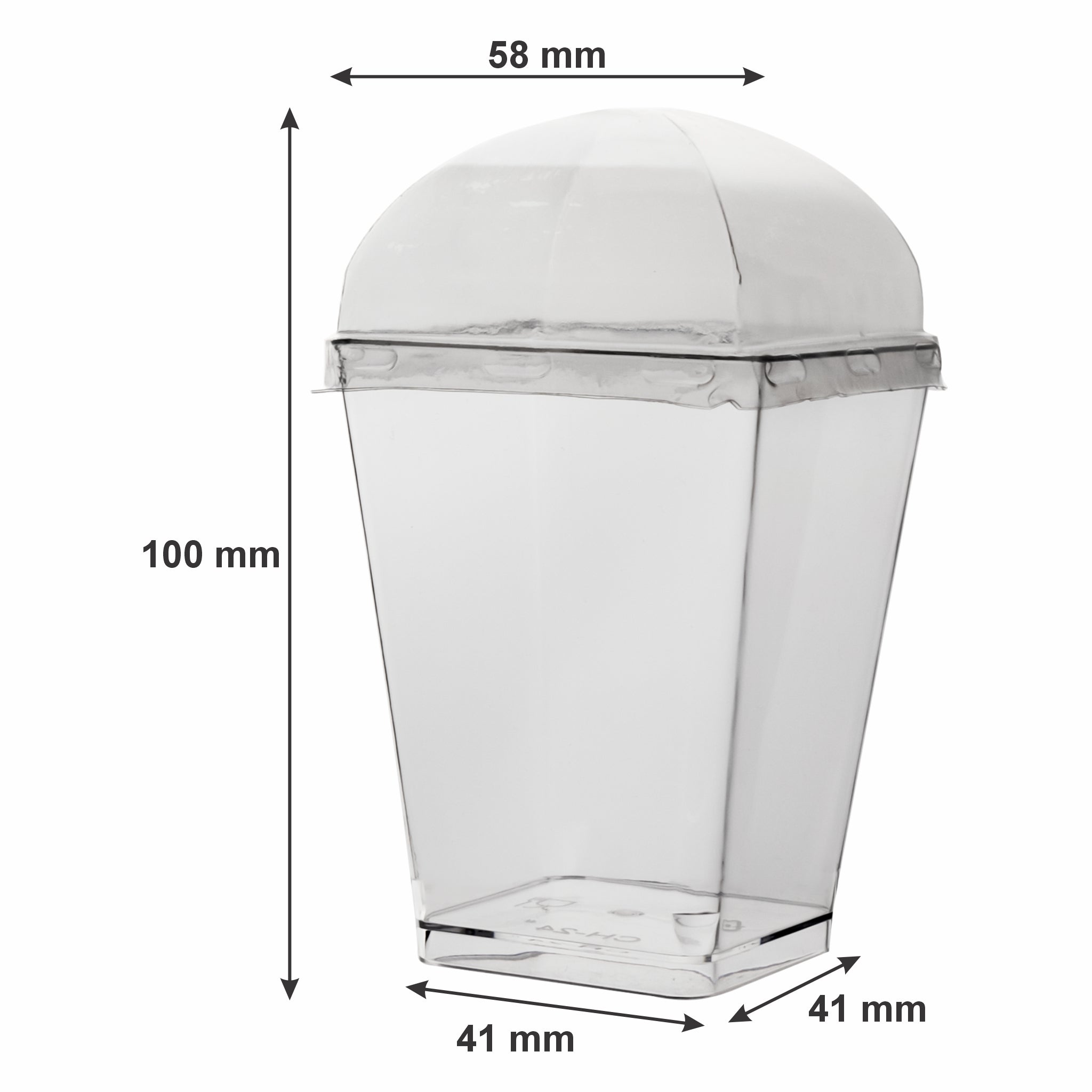 REGENT DISPOSABLE PLASTIC TAPERED CUPS WITH DOME LIDS 10PK, 165ML