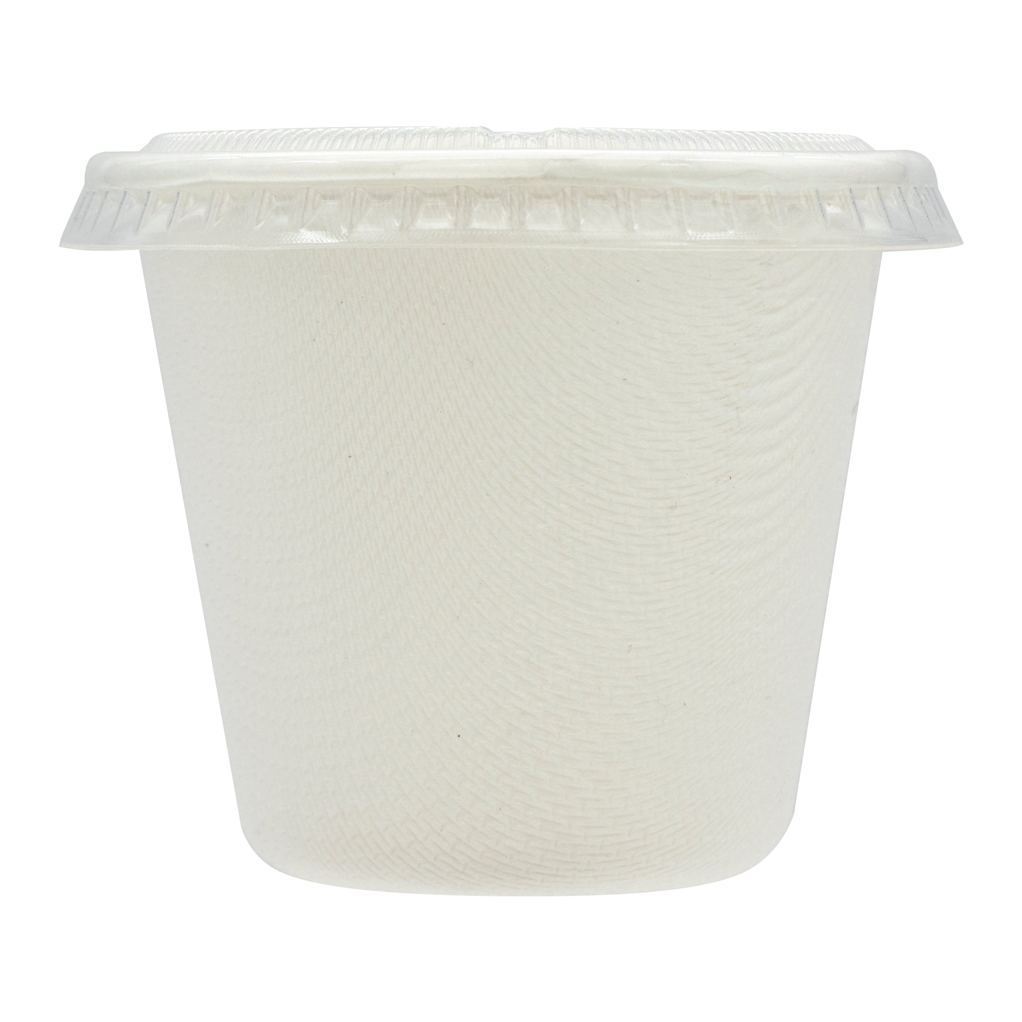 REGENT SUGARCANE FIBRE SAUCE CONTAINER 60ML & PET LIDS, 40 PCS