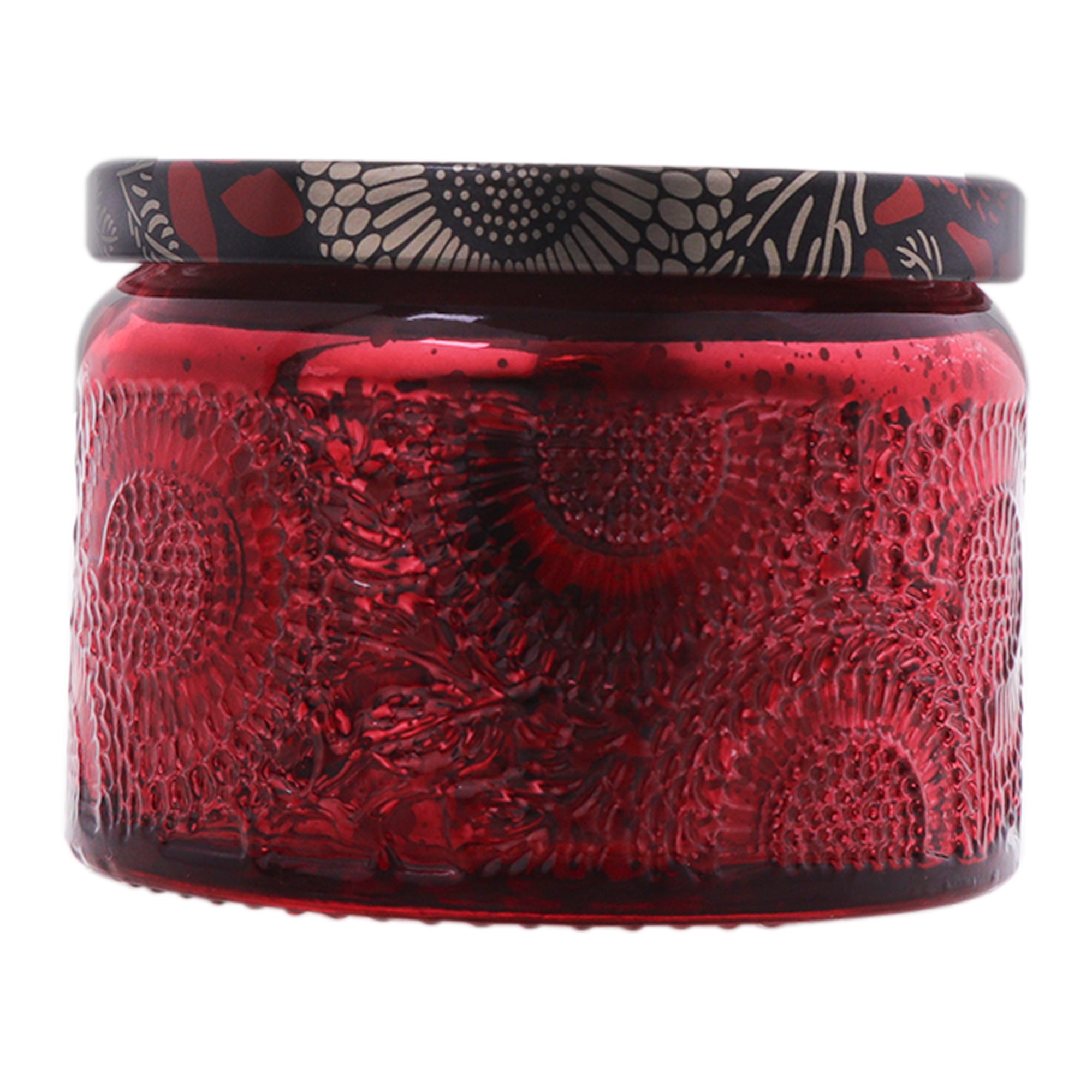 REGENT SCENTED CANDLES VANILLA IN EMBOSSED GLASS JARS, ASST. COLOURS, 100G