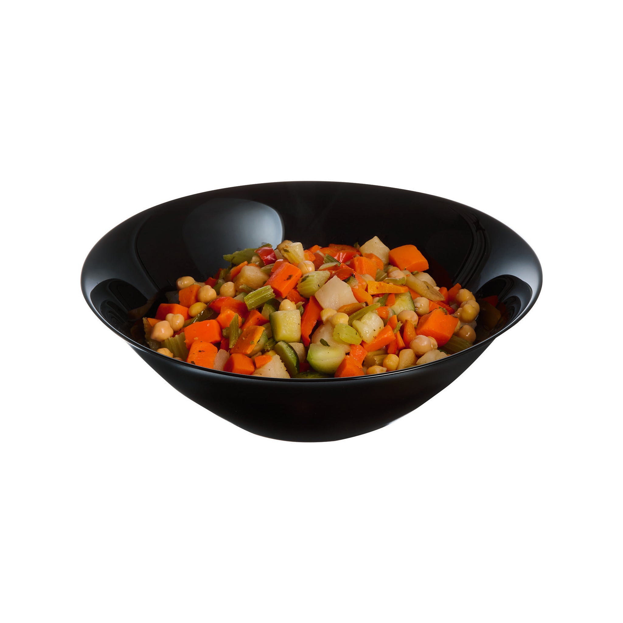 LUMINARC OPAL CARINE BLACK SALAD BOWL 3L, 270MM DIA
