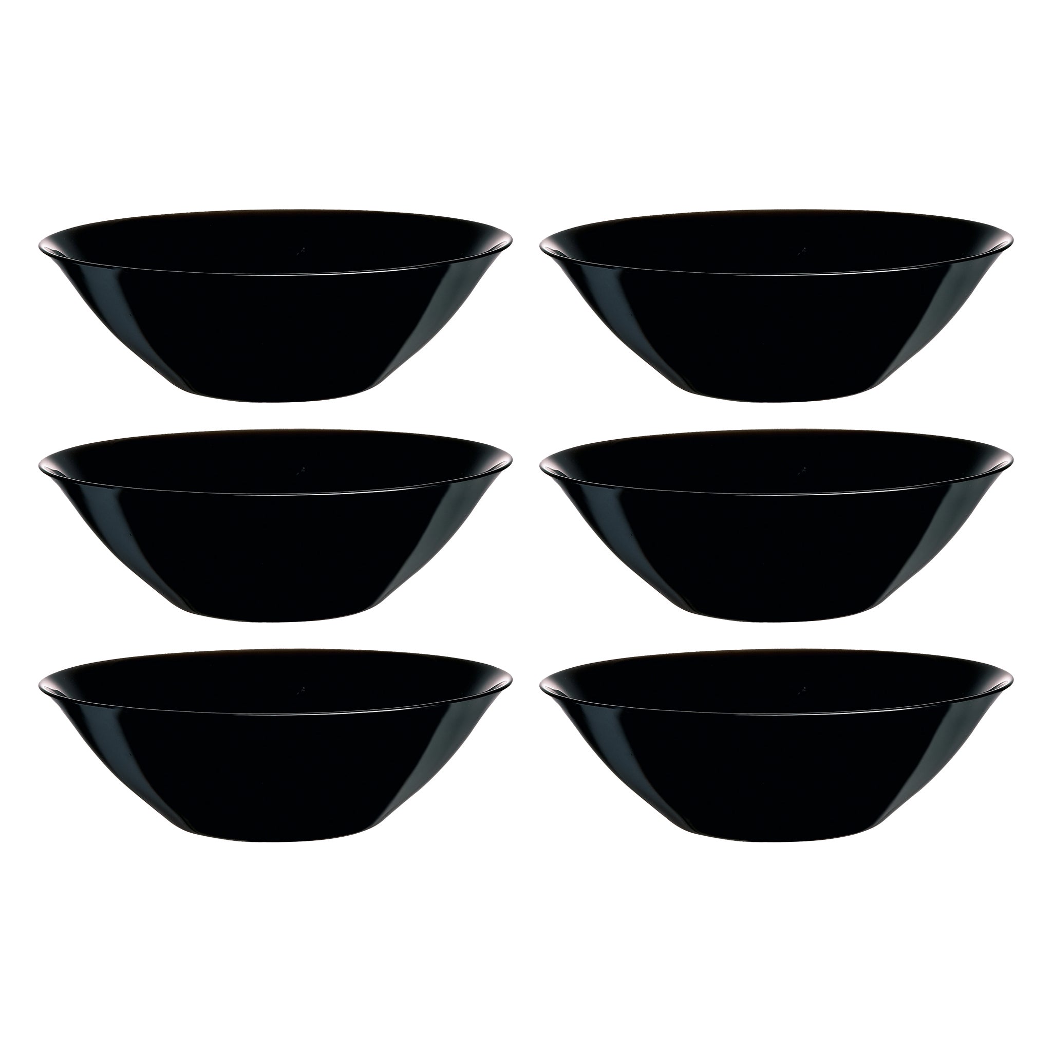 LUMINARC OPAL CARINE BLACK SALAD BOWL 3L, 270MM DIA