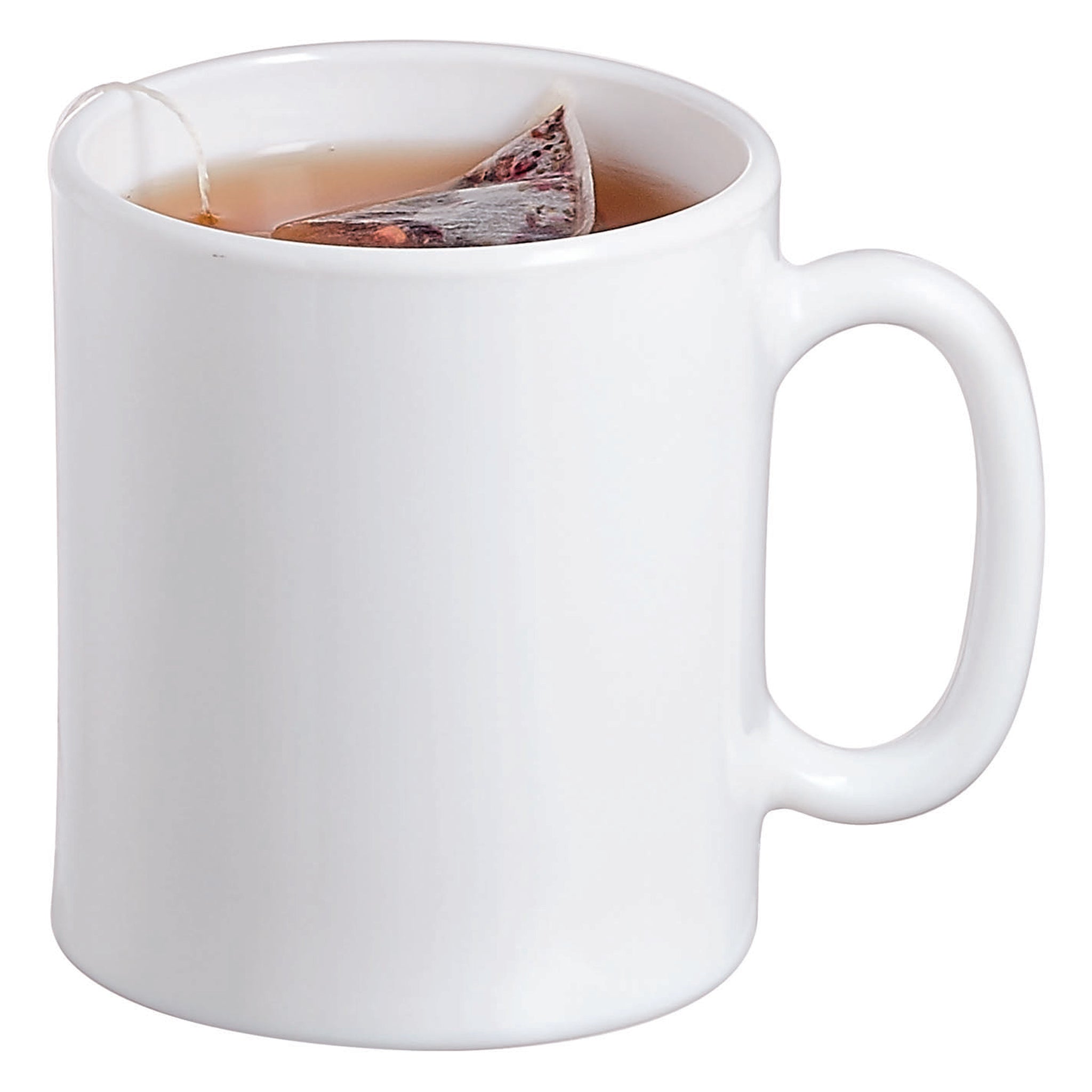 LUMINARC EVOLUTION PEPS WHITE OPAL GLASS CAN SHAPE MUG, 320ML