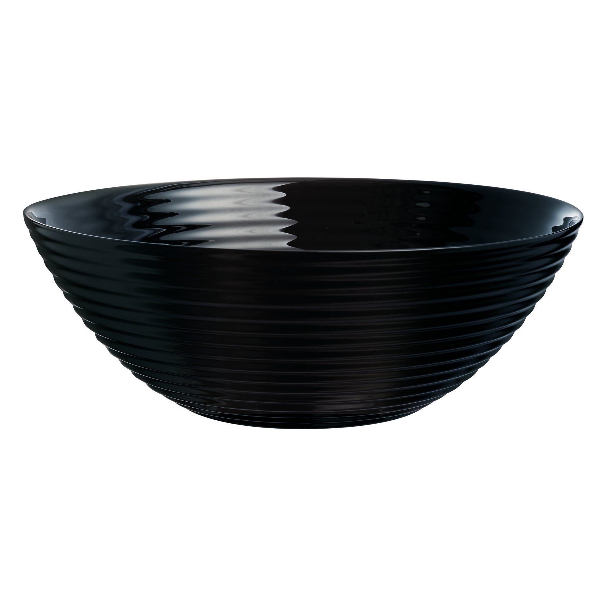 LUMINARC HARENA BLACK OPAL TEMPERED GLASS SALAD BOWL 3L, 270MM DIA