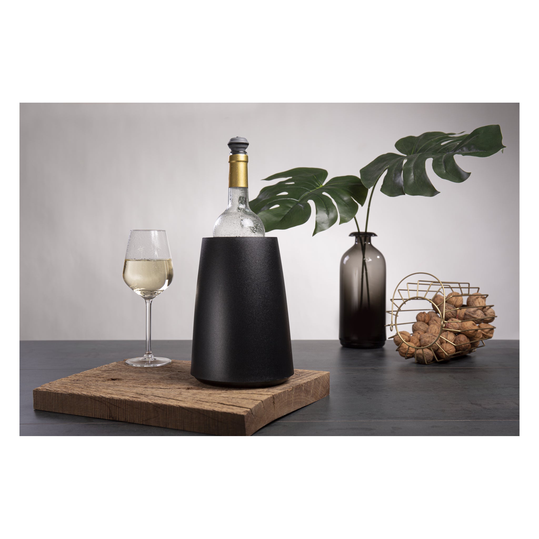 VACU VIN ACTIVE WINE BOTTLE COOLER - ELEGANT BLACK