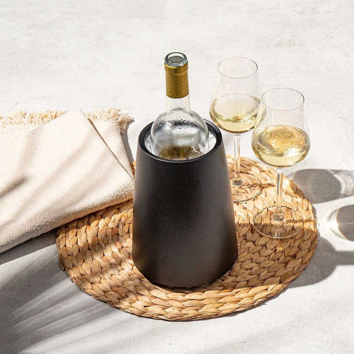 VACU VIN ACTIVE WINE BOTTLE COOLER - ELEGANT BLACK
