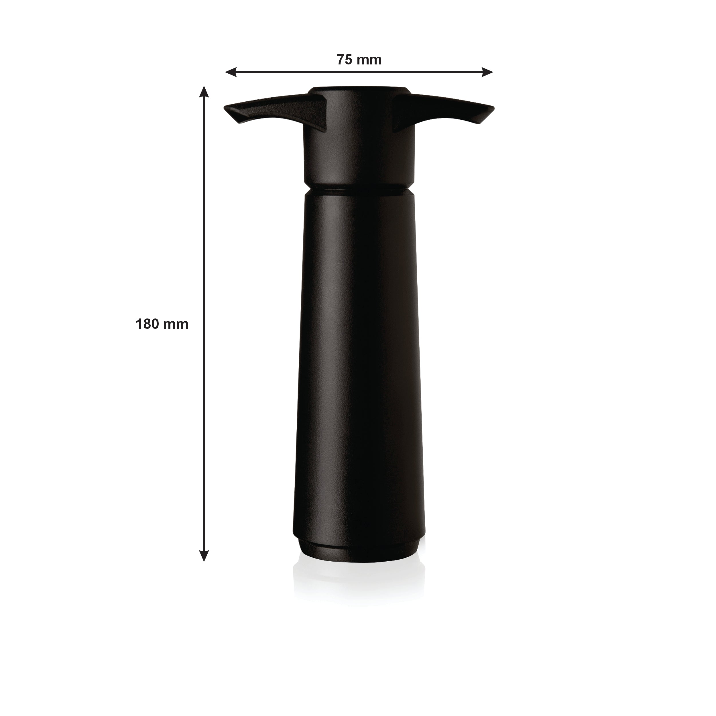VACU VIN BLACK WINE SAVER, 1 PUMP + 2 WINE STOPPERS, 3PK GIFT SET