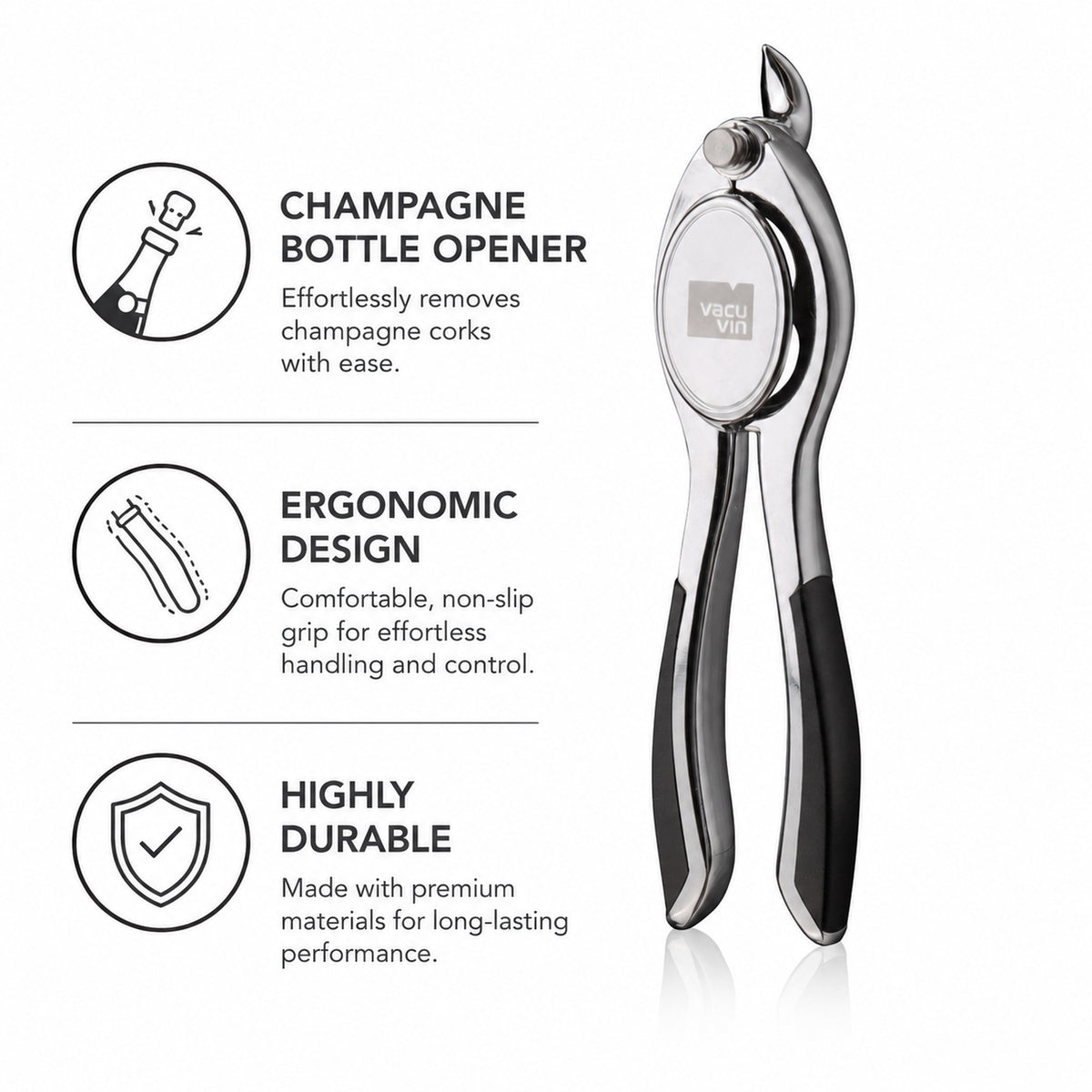 VACU VIN CHAMPAGNE BOTTLE OPENER