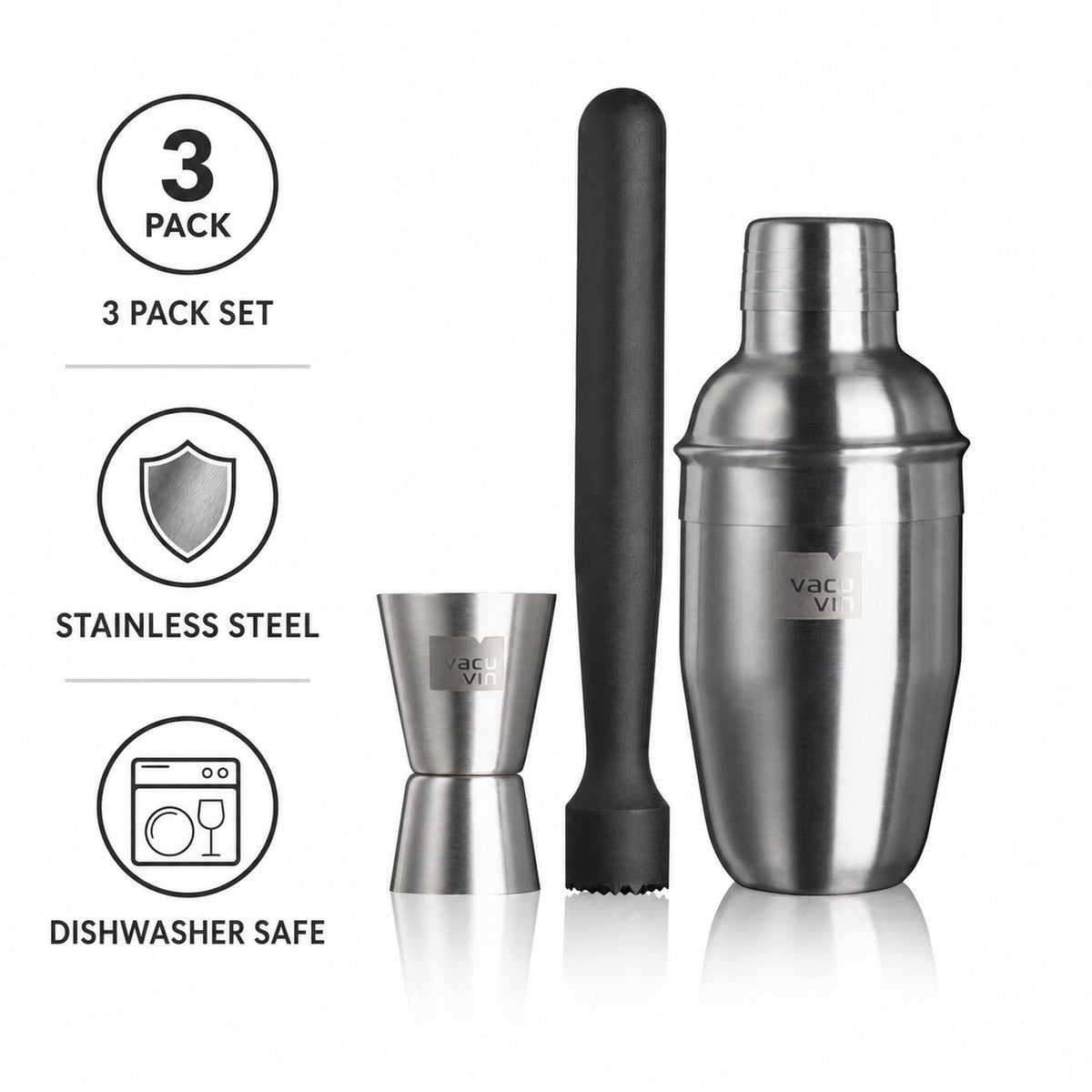 VACU VIN BASIC COCKTAIL 3PK SET