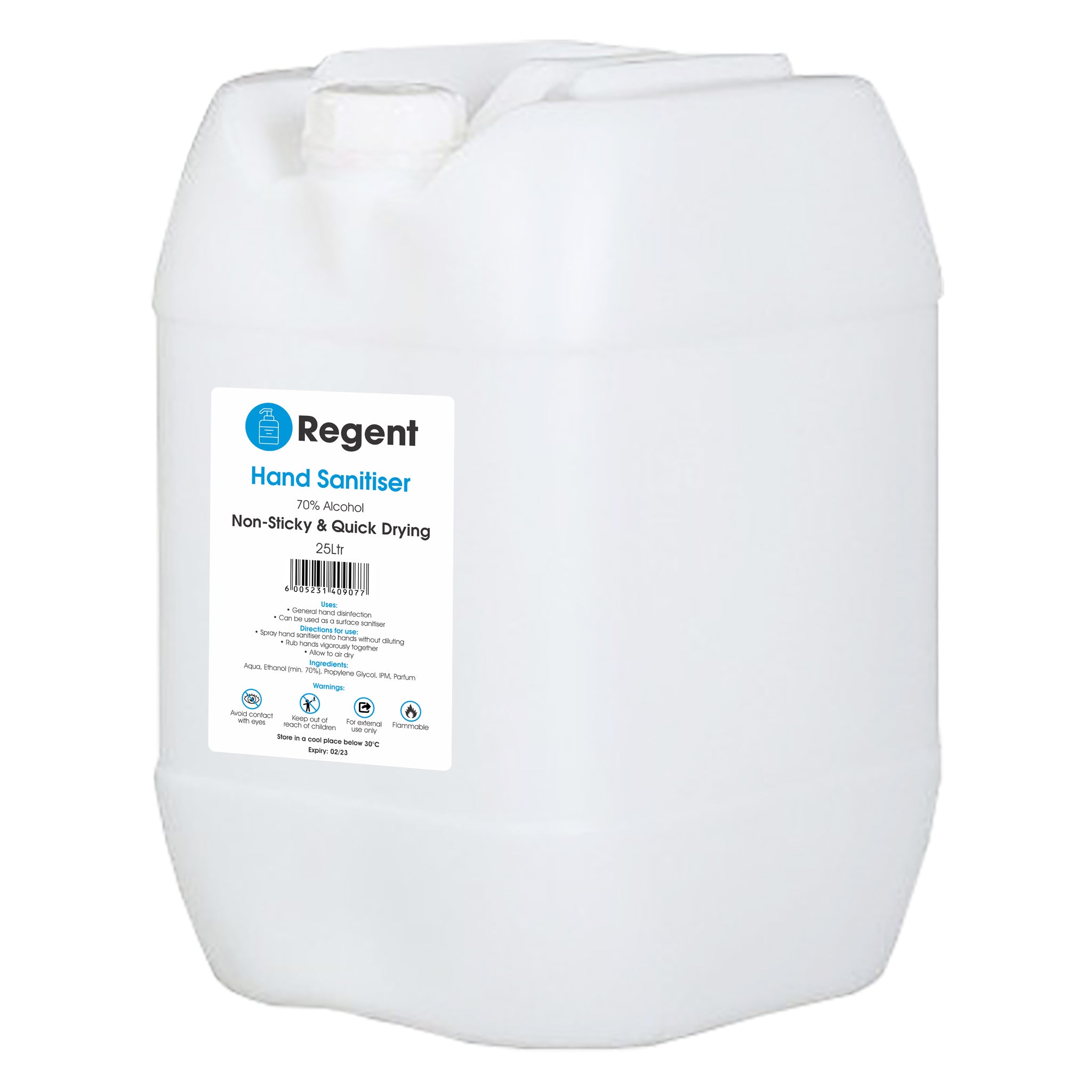 REGENT LIQUID HAND SANITISER, 25L