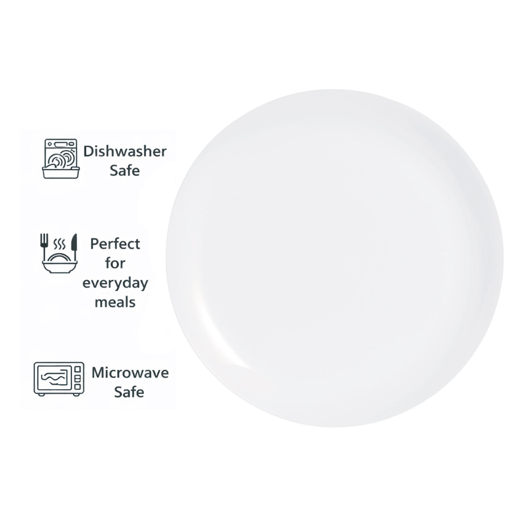CONSOL OPAL DINNER PLATE, 270MM DIA