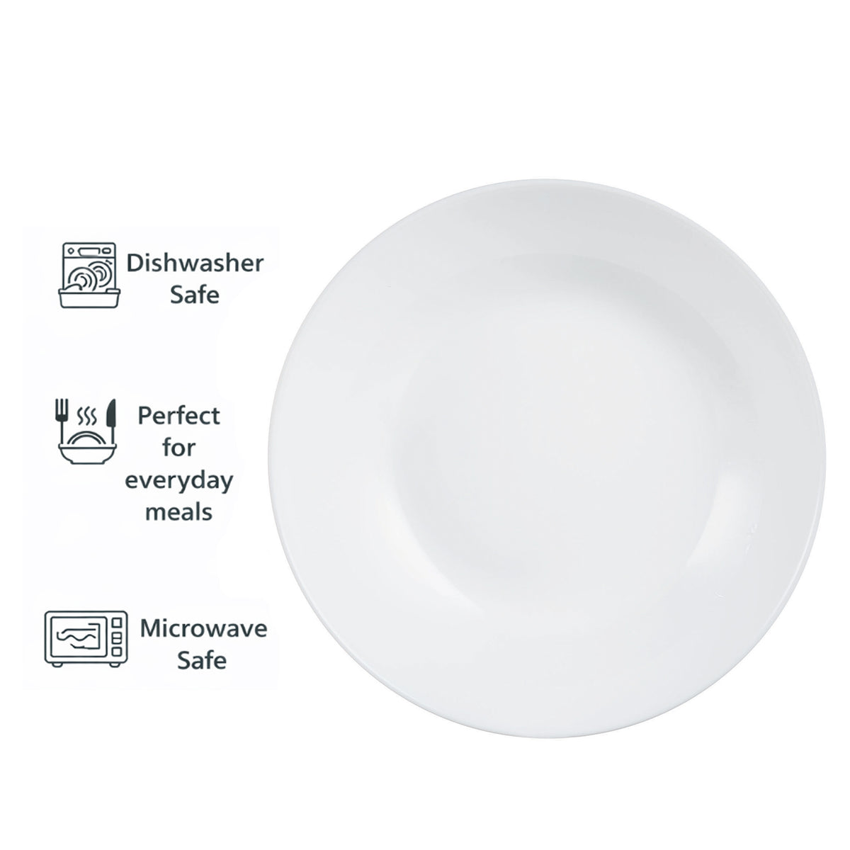 CONSOL OPAL RIMLESS SOUP BOWL, 200MM DIA