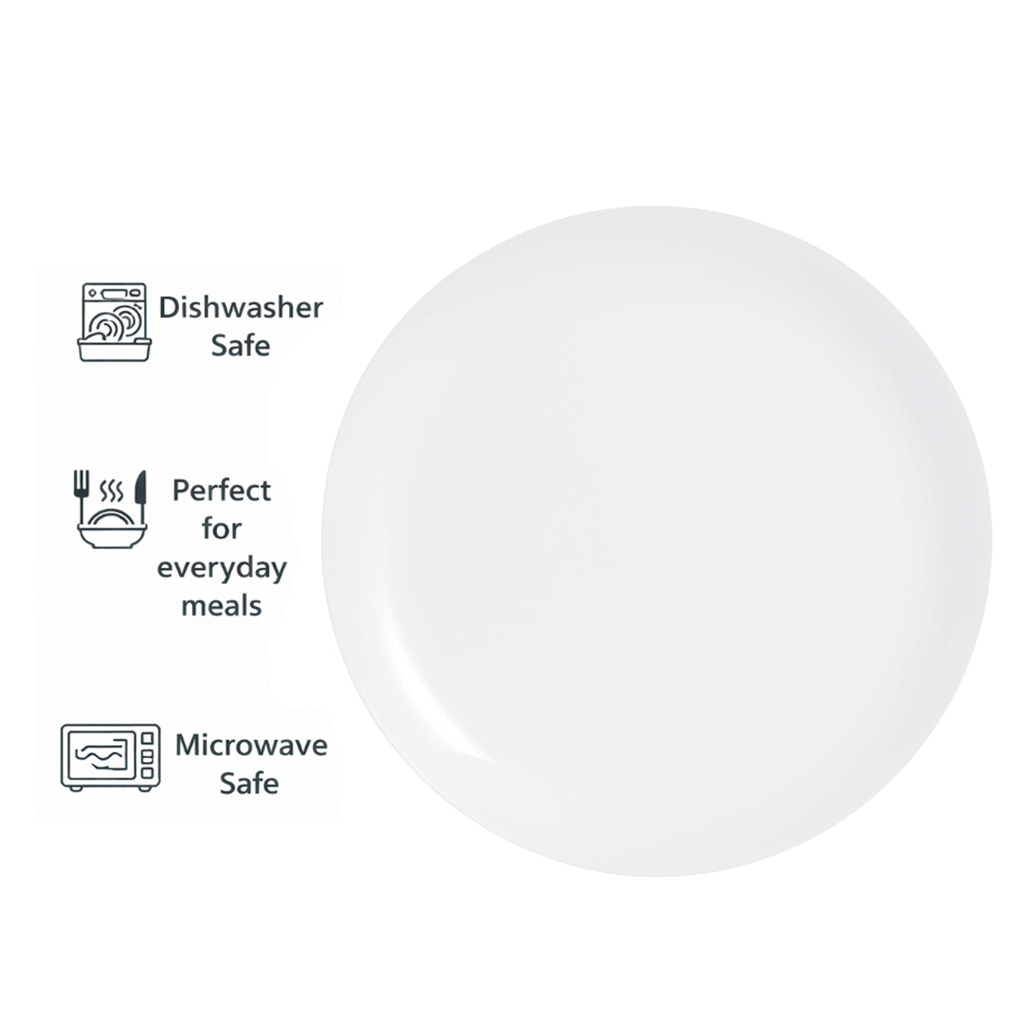 CONSOL OPAL DINNER PLATE, 250MM DIA