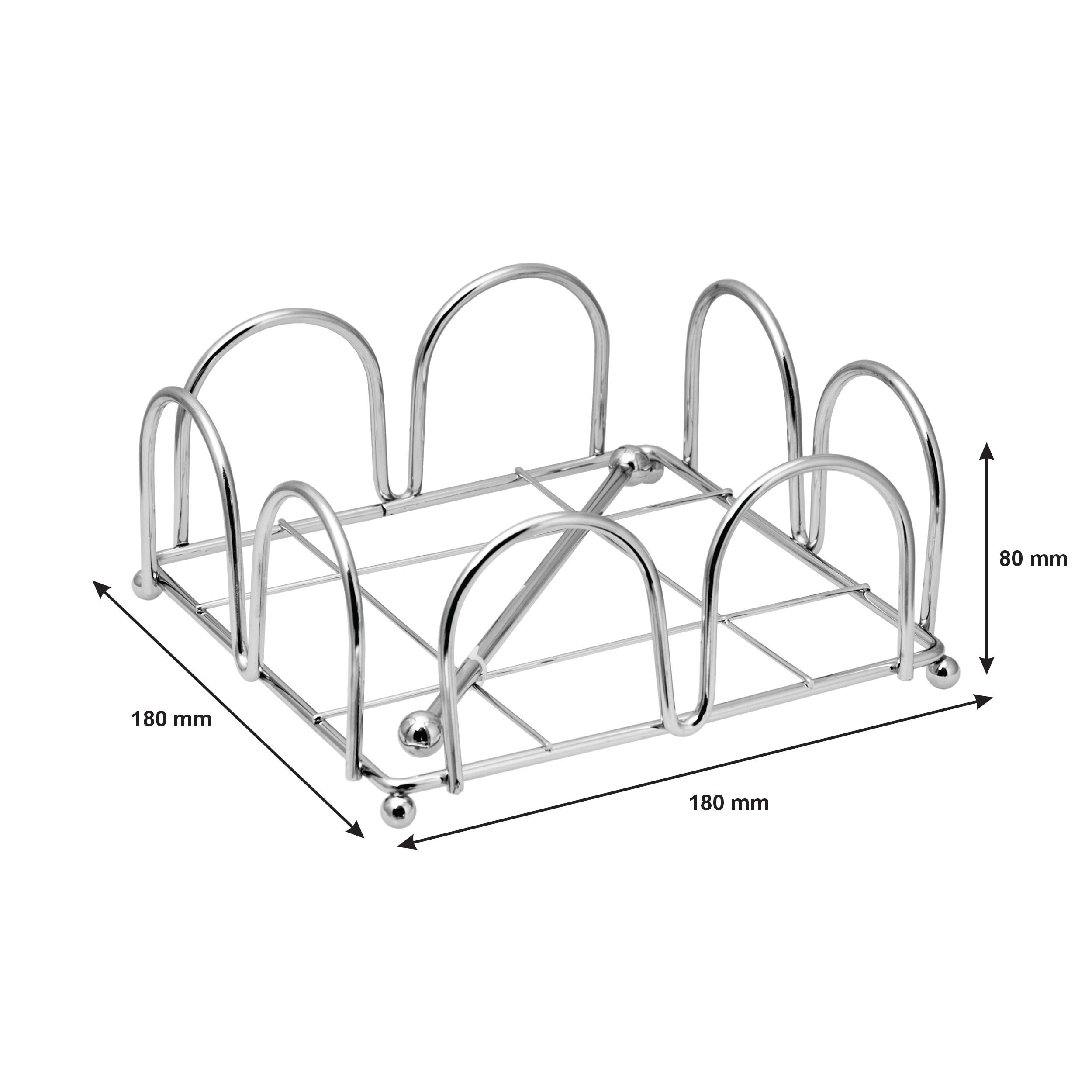 REGENT CHROME NAPKIN HOLDER, 180X180MM