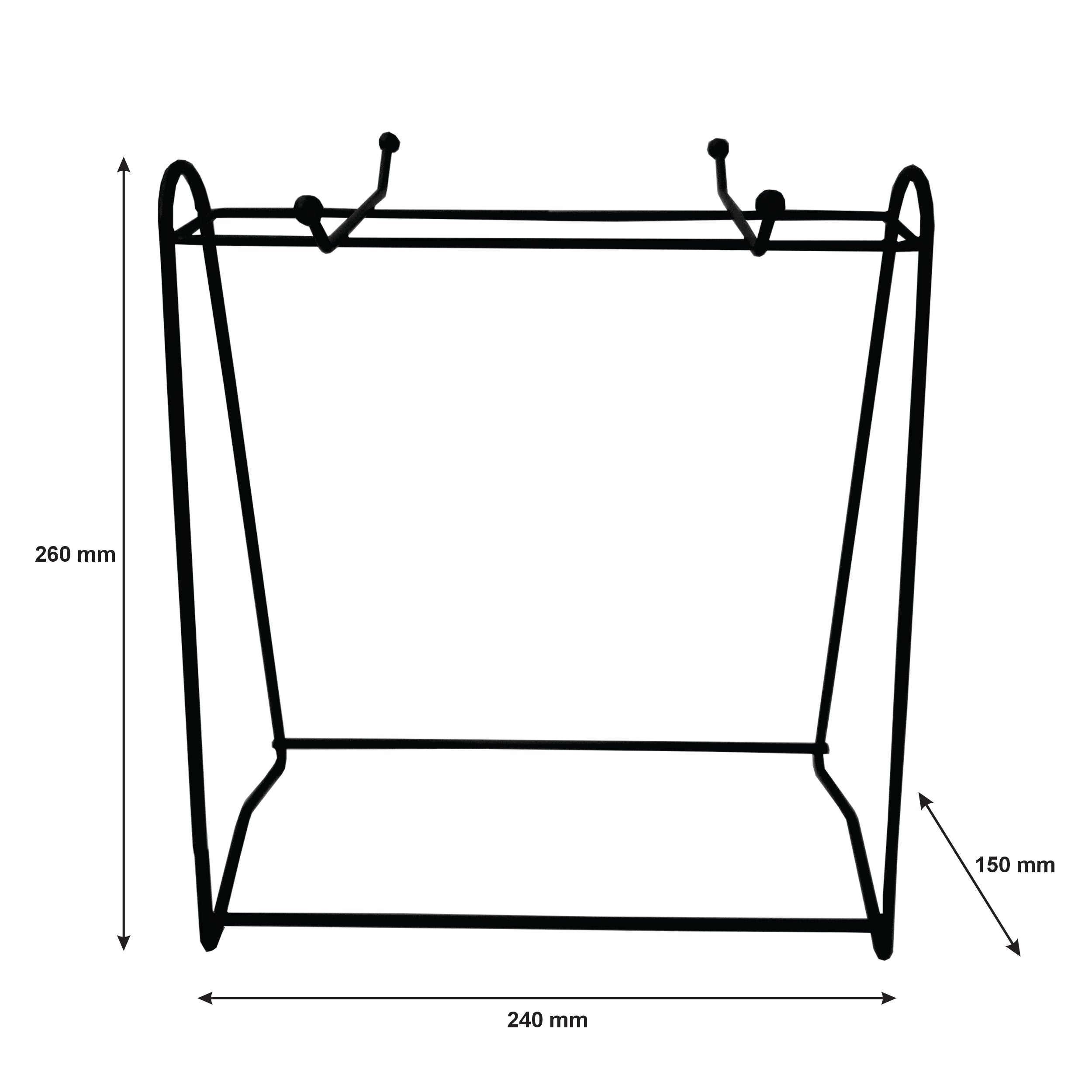 REGENT SPACE SAVER STAND POWDER COATED BLACK FOR 4 MUGS