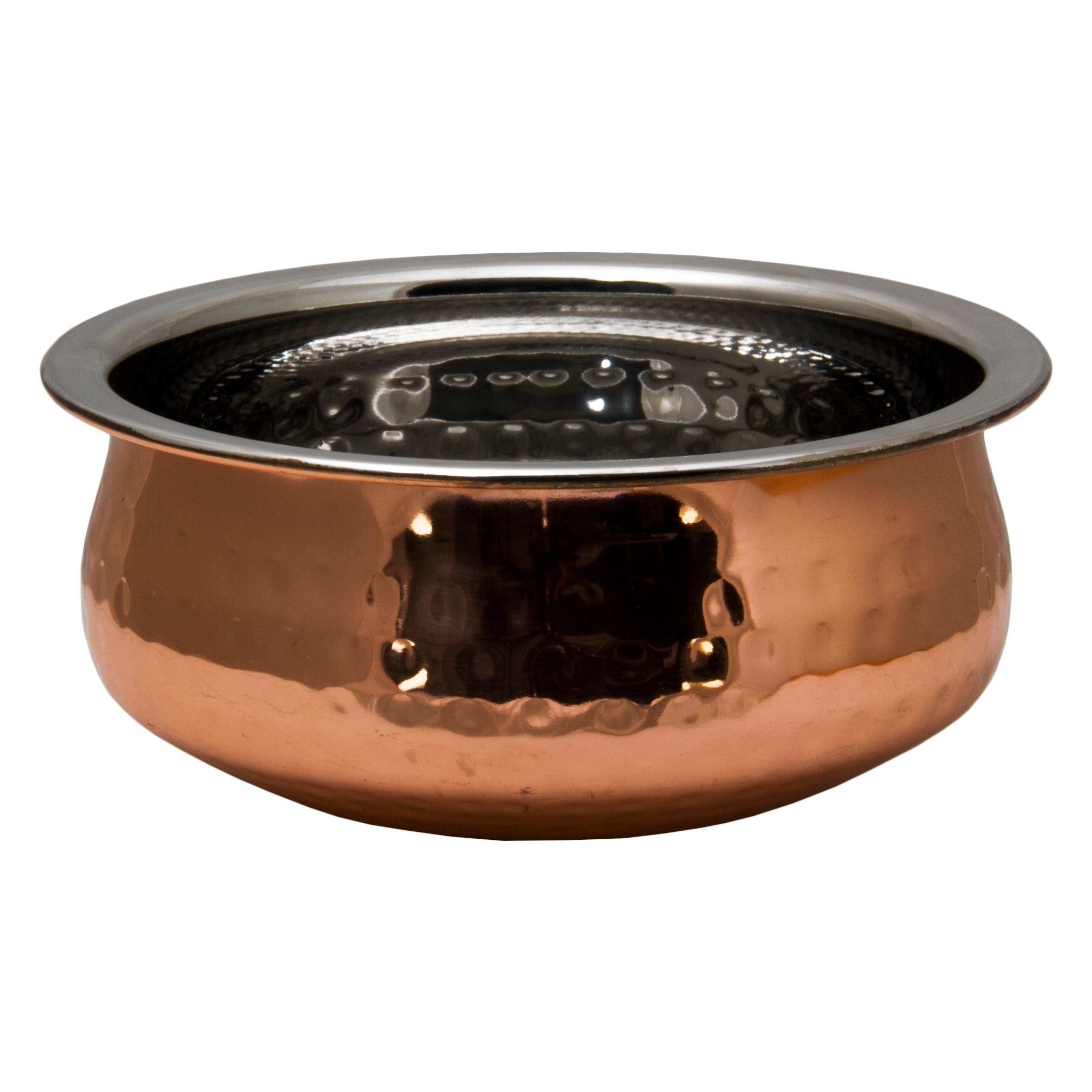 REGENT COOKWARE HANDI BOWL HAMMERED ST STEEL COPPER PLATED, 800ML - 155MM DIAX65MM