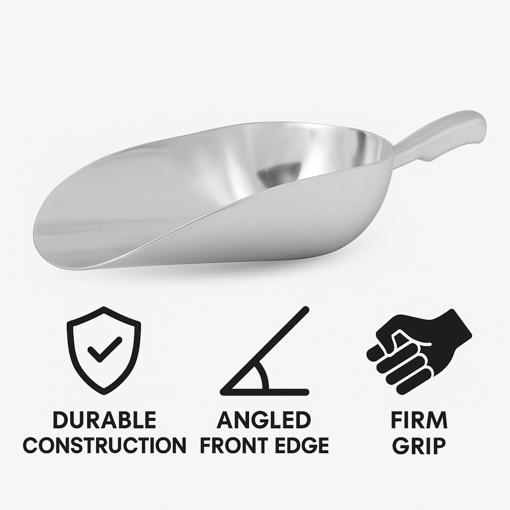 REGENT SCOOP ROUND ALUMINIUM LARGE, 270X100MM