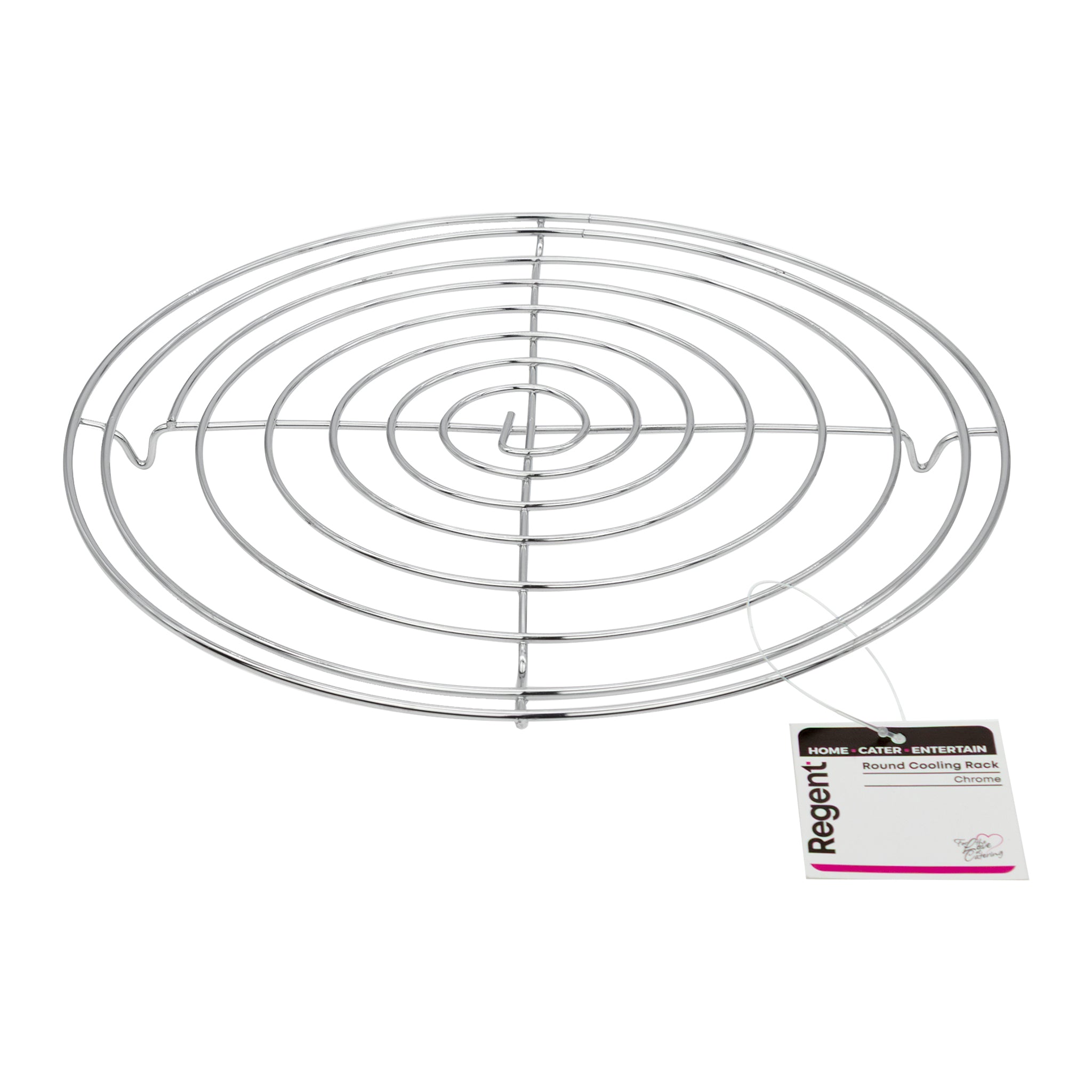 REGENT BAKEWARE COOLING RACK ROUND CHROME, 240MM DIA