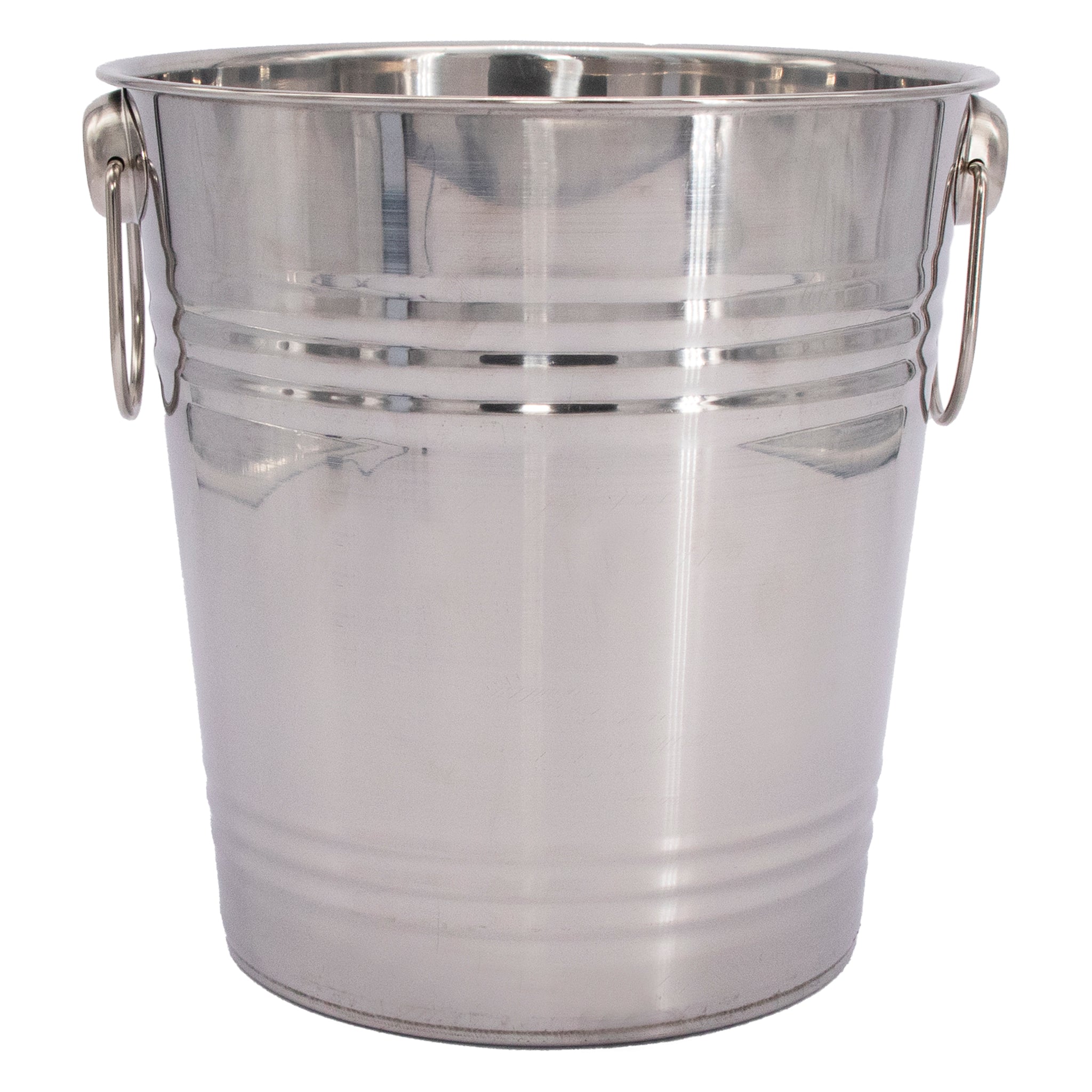BAR BUTLER ICE BUCKET WITH RING HANDLES STAINLESS STEEL, 4.5L