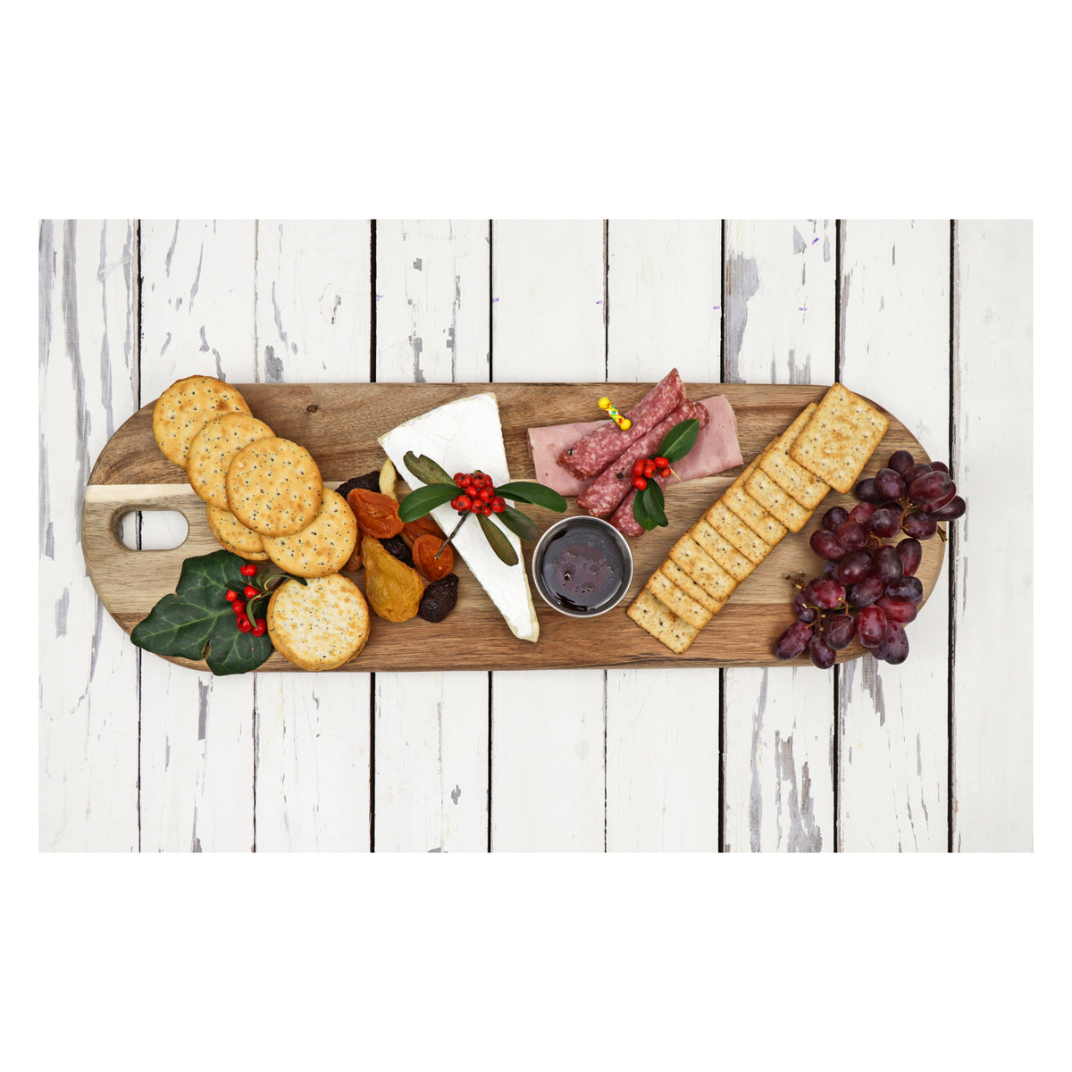REGENT ACACIA WOOD SERVING BOARD OVAL LONG, 540X180MM