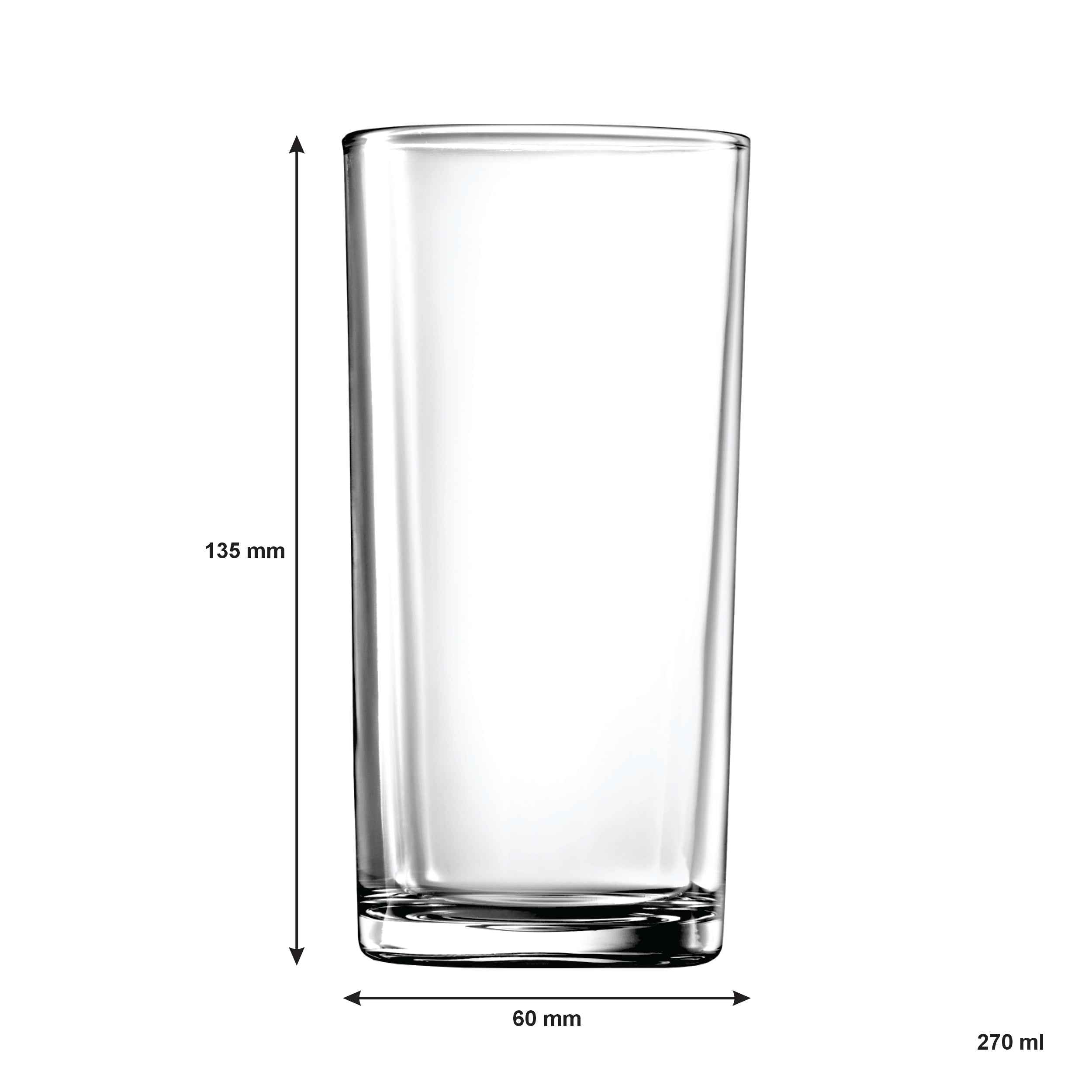 REGENT GREY PLASTIC CRATE WITH HIBALL TUMBLERS 24PK, 270ML