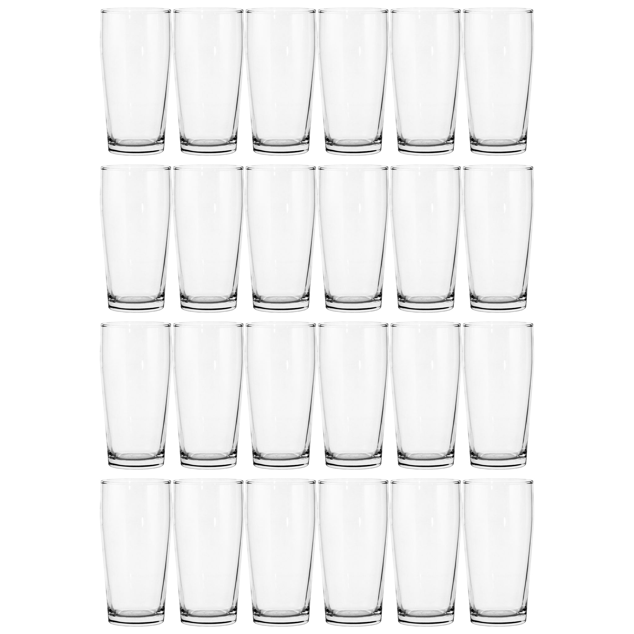 REGENT GREY PLASTIC CRATE WITH WILLY TUMBLERS 24PK, 380ML
