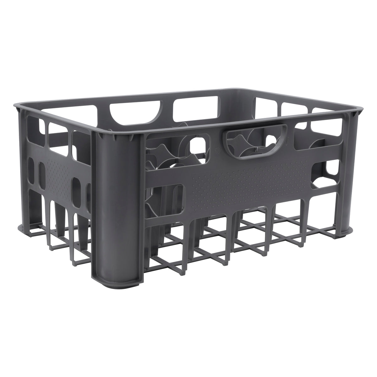 REGENT GREY PLASTIC CRATE WITH WINE GLASSES 24PK, 250ML