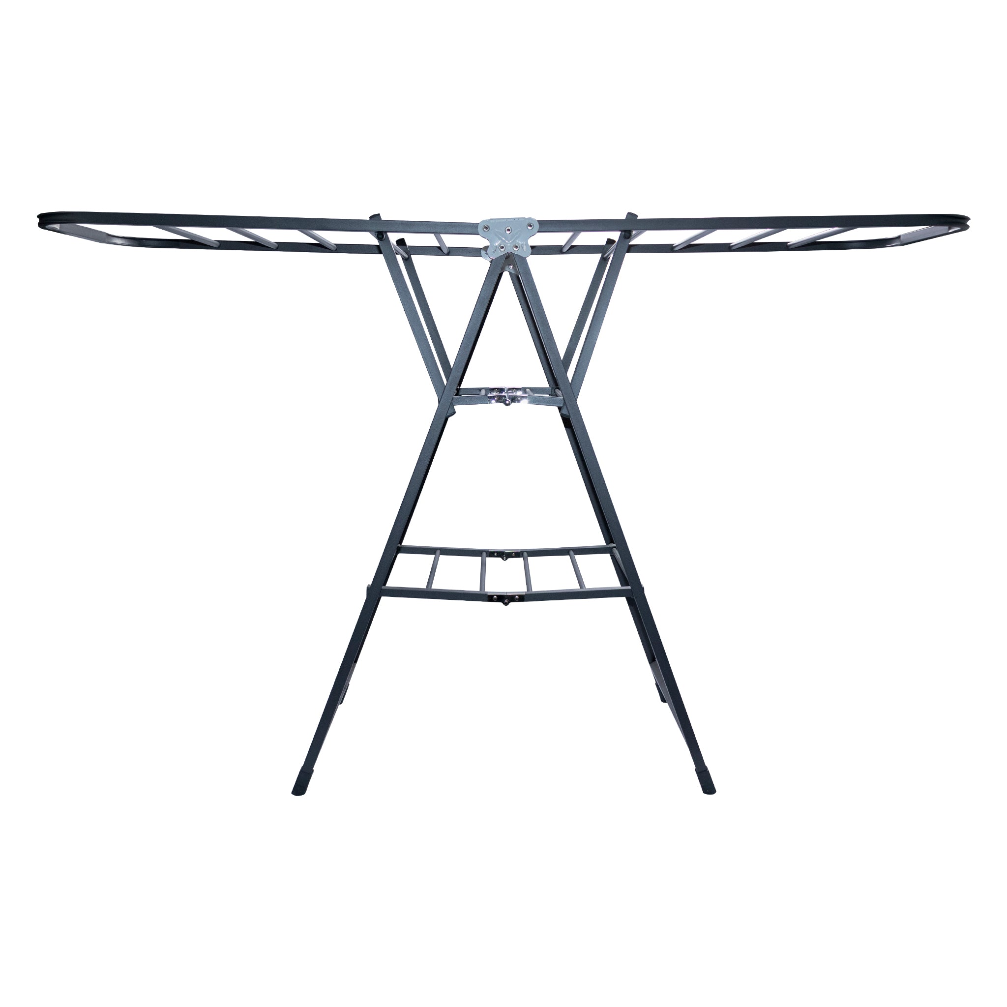 CLOTHES DRYING RACK 3 LAYER FOLDABLE GREY, 1600X450MM