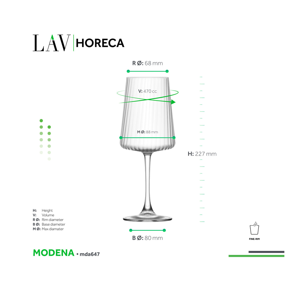 LAV HORECA MODENA WINE 470ML