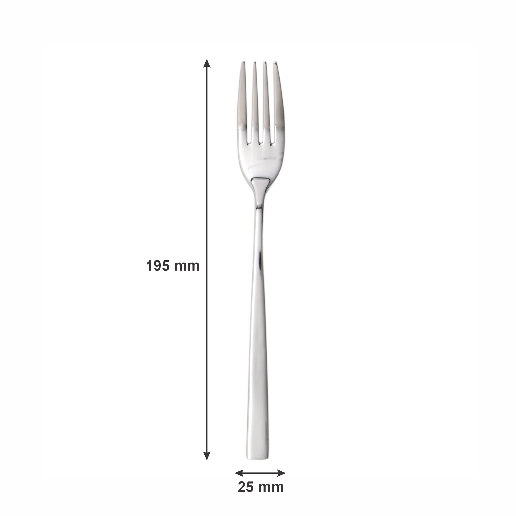 ST. JAMES CUTLERY CAMBRIDGE 18/10 DESSERT FORK, 12PK