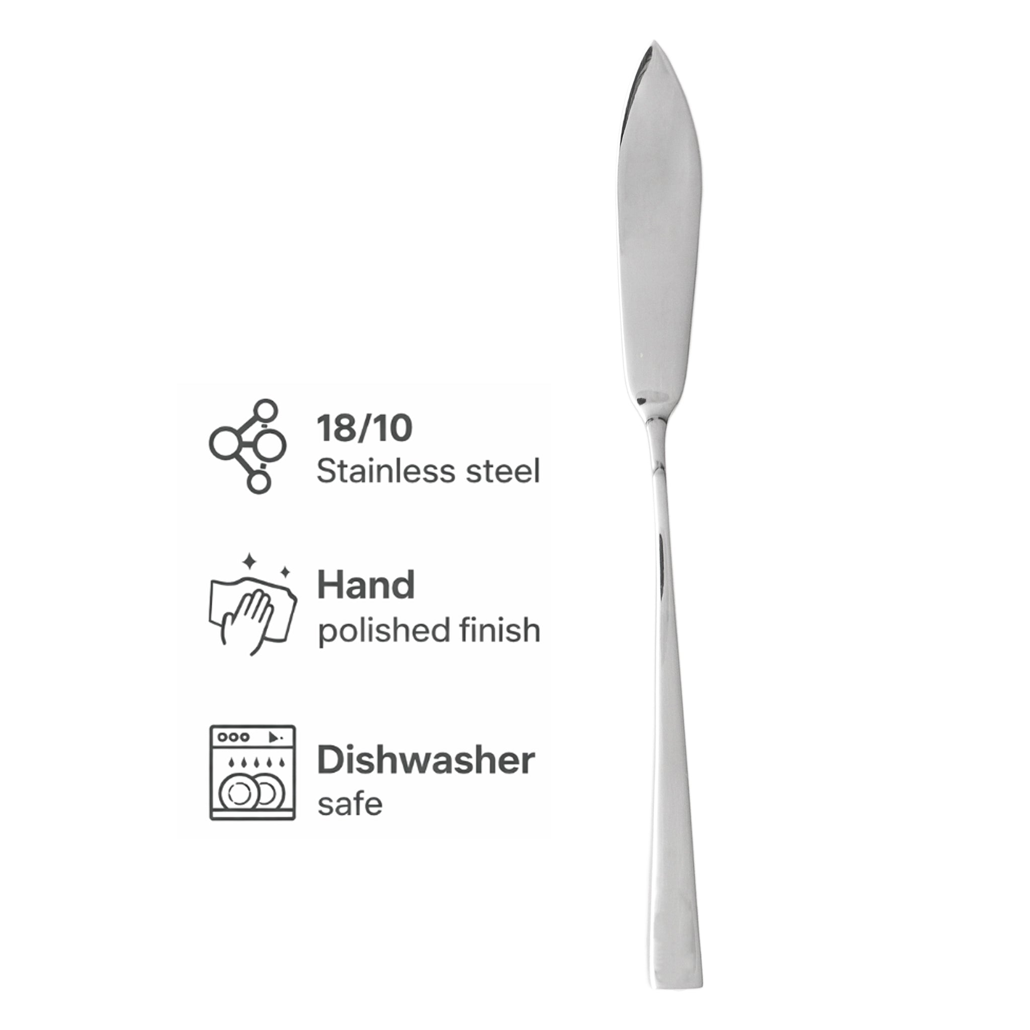 ST. JAMES CUTLERY CAMBRIDGE 18/10 FISH KNIFE, 12PK